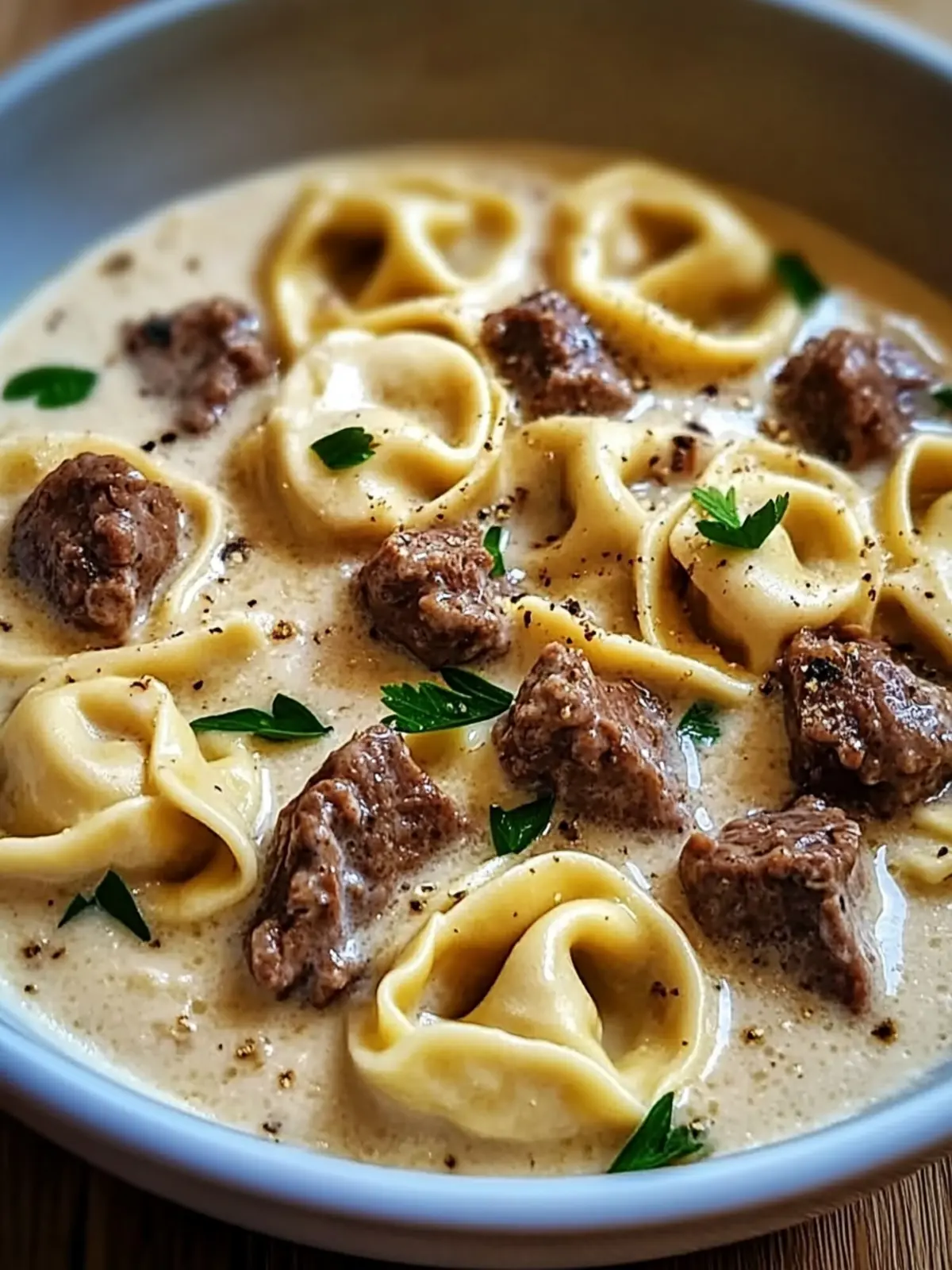 Creamy Beef Tortellini Alfredo: A Delightful Dinner Upgrade 3 Creamy Beef Tortellini Alfredo