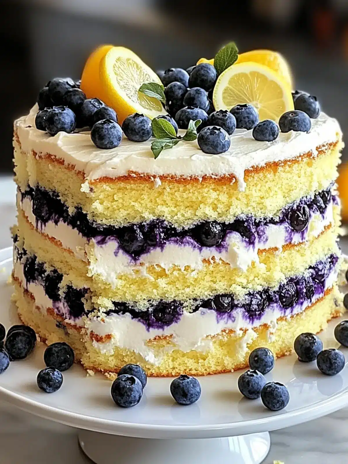 Lemon Blueberry Layer Cake: The Ultimate Summer Delight 3 Lemon Blueberry Layer Cake