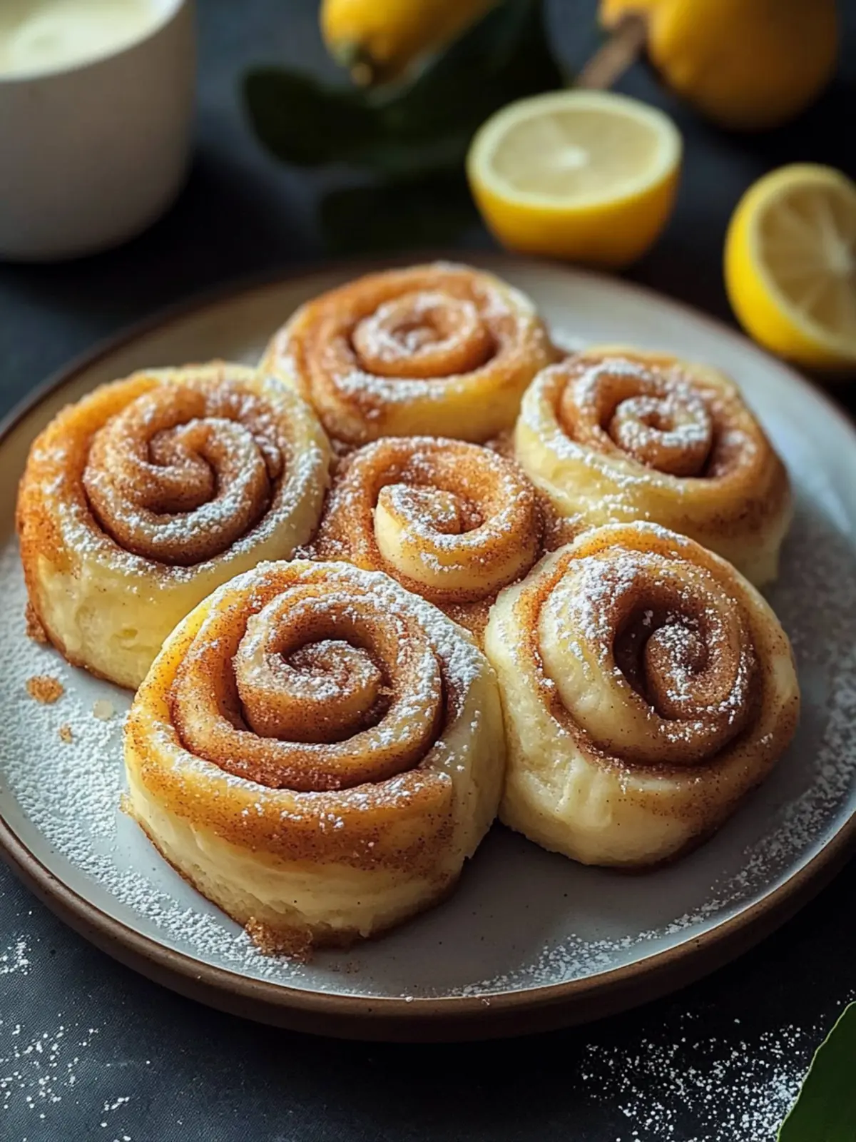 Irresistible Cinnamon Sugar Rolls with Zesty Lemon Cream 4 Cinnamon Sugar Rolls with Lemon Cream
