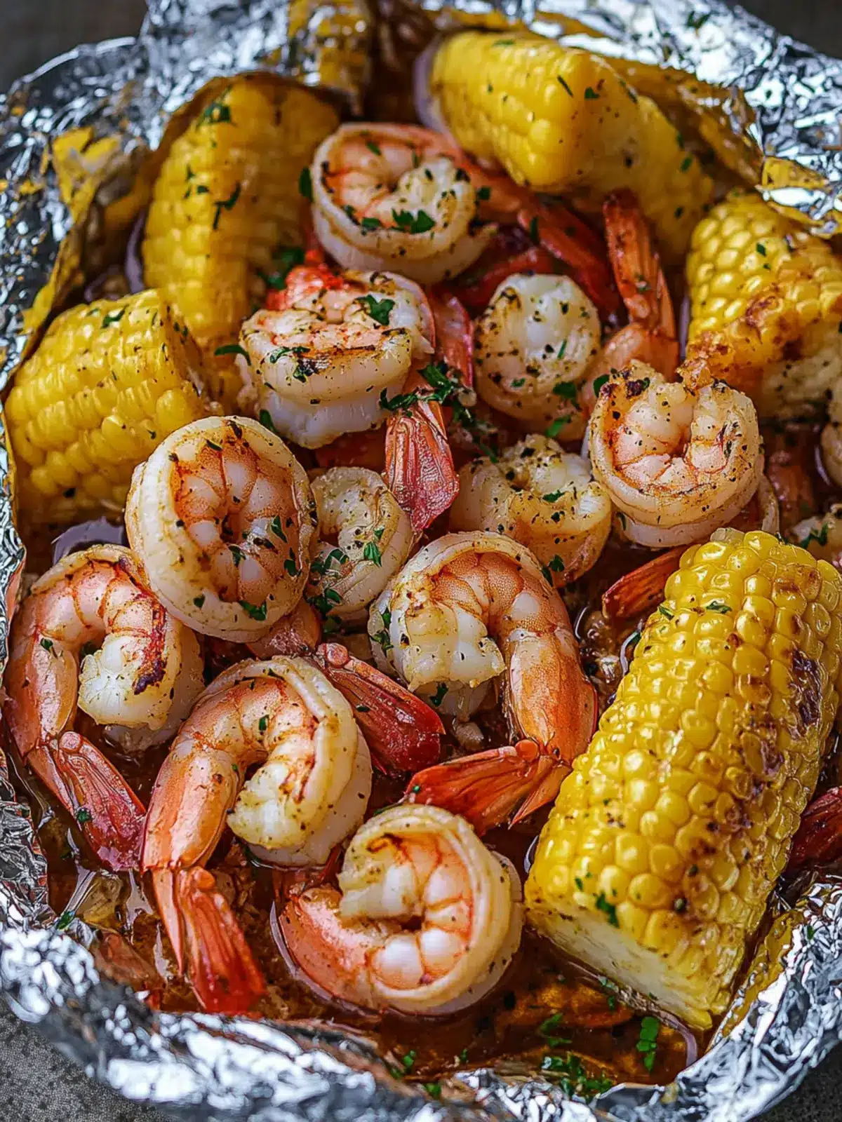 Savory Shrimp Boil Foil Packets for Easy Summer Feasting 2 Shrimp Boil Foil Packets