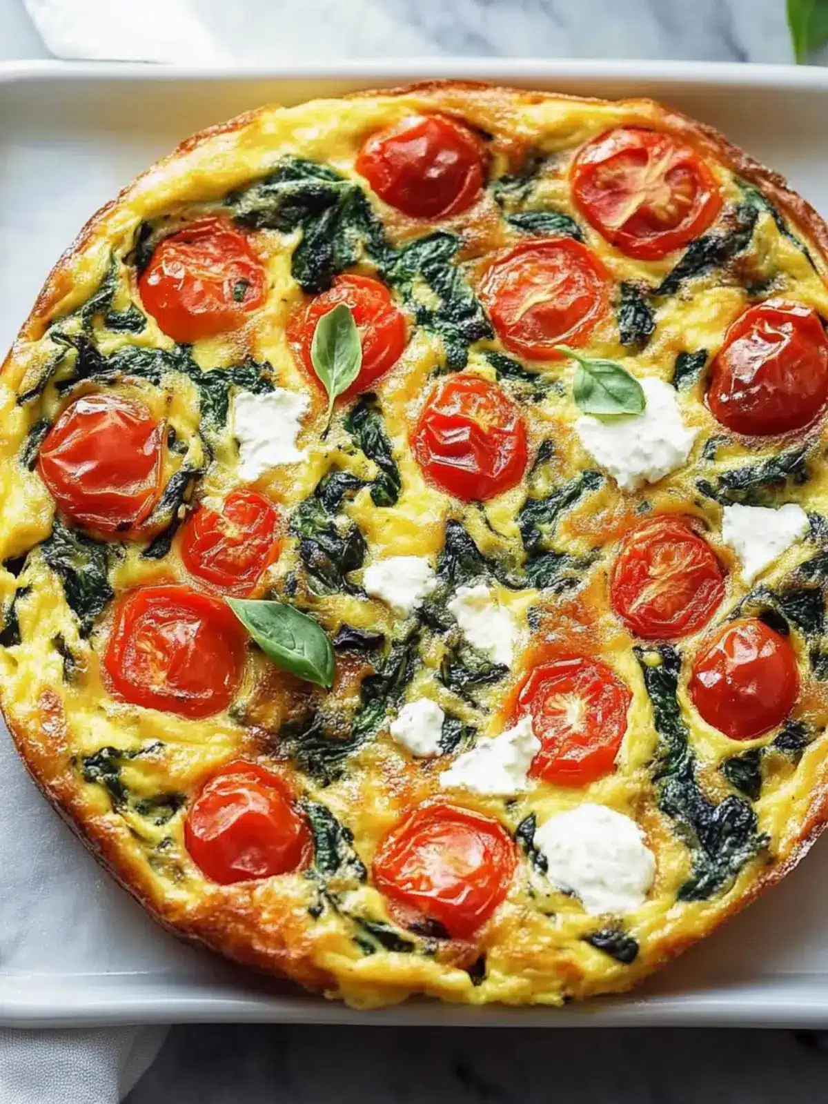 Savory Tomato Spinach Frittata for Effortless Brunch Bliss 4 Tomato Spinach Frittata