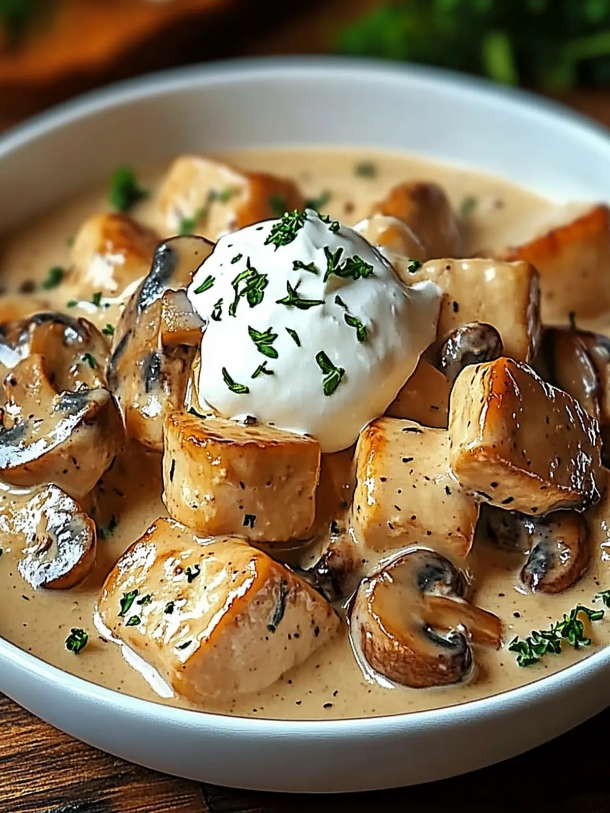 Creamy Chicken and Mushroom Delight