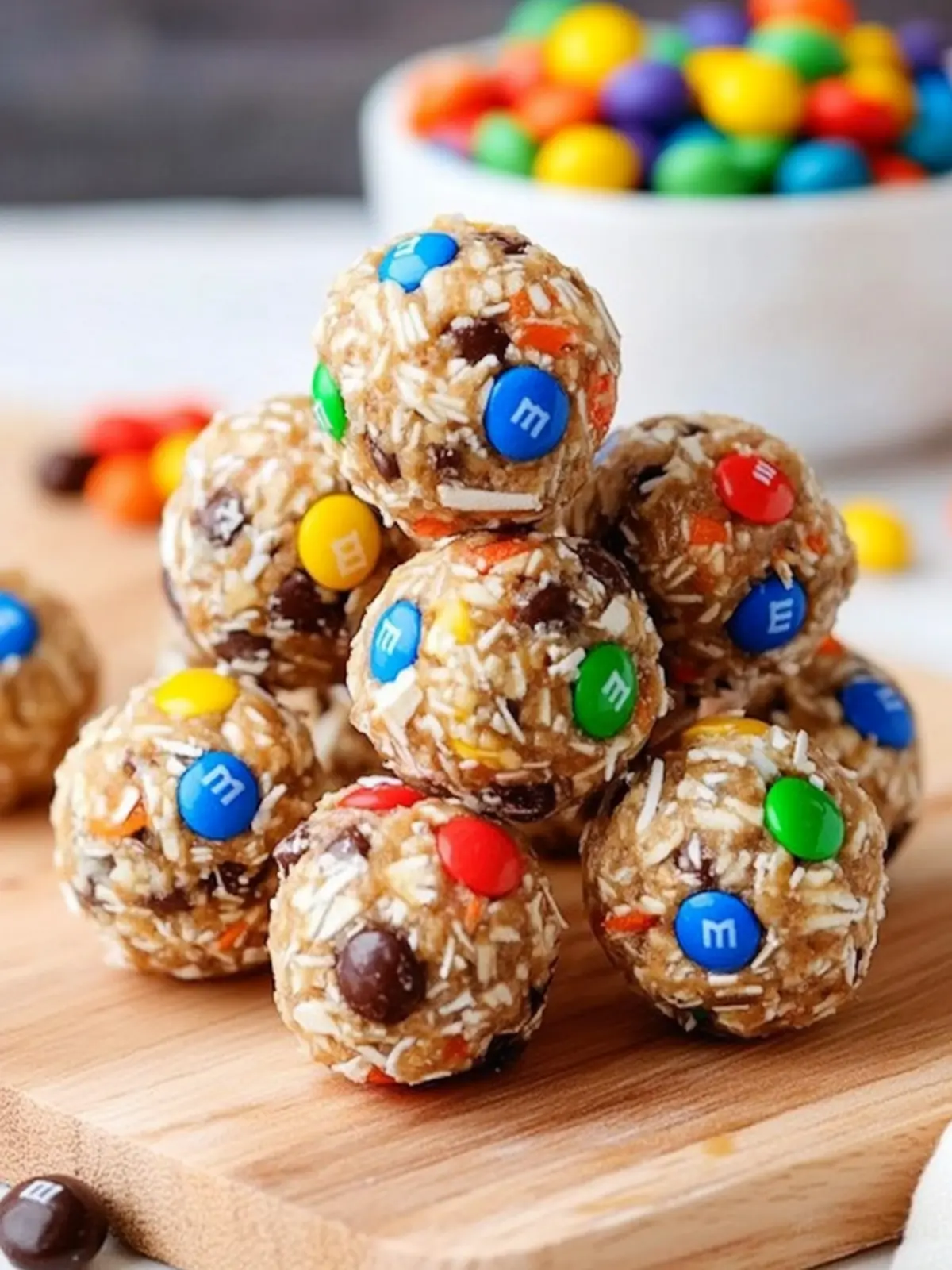No Bake M&M Energy Balls for a Quick, Sweet Snack Fix 2 No Bake M&M Energy Balls