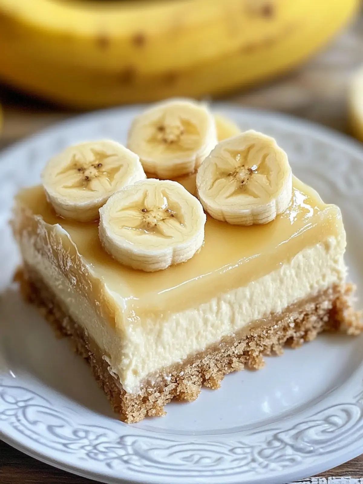 Banana Cream Cheesecake Bars