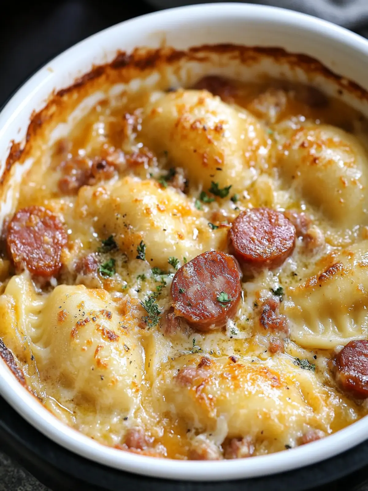Savory Slow Cooker Pierogi & Kielbasa Casserole Delight 3 Slow Cooker Pierogi & Kielbasa Casserole