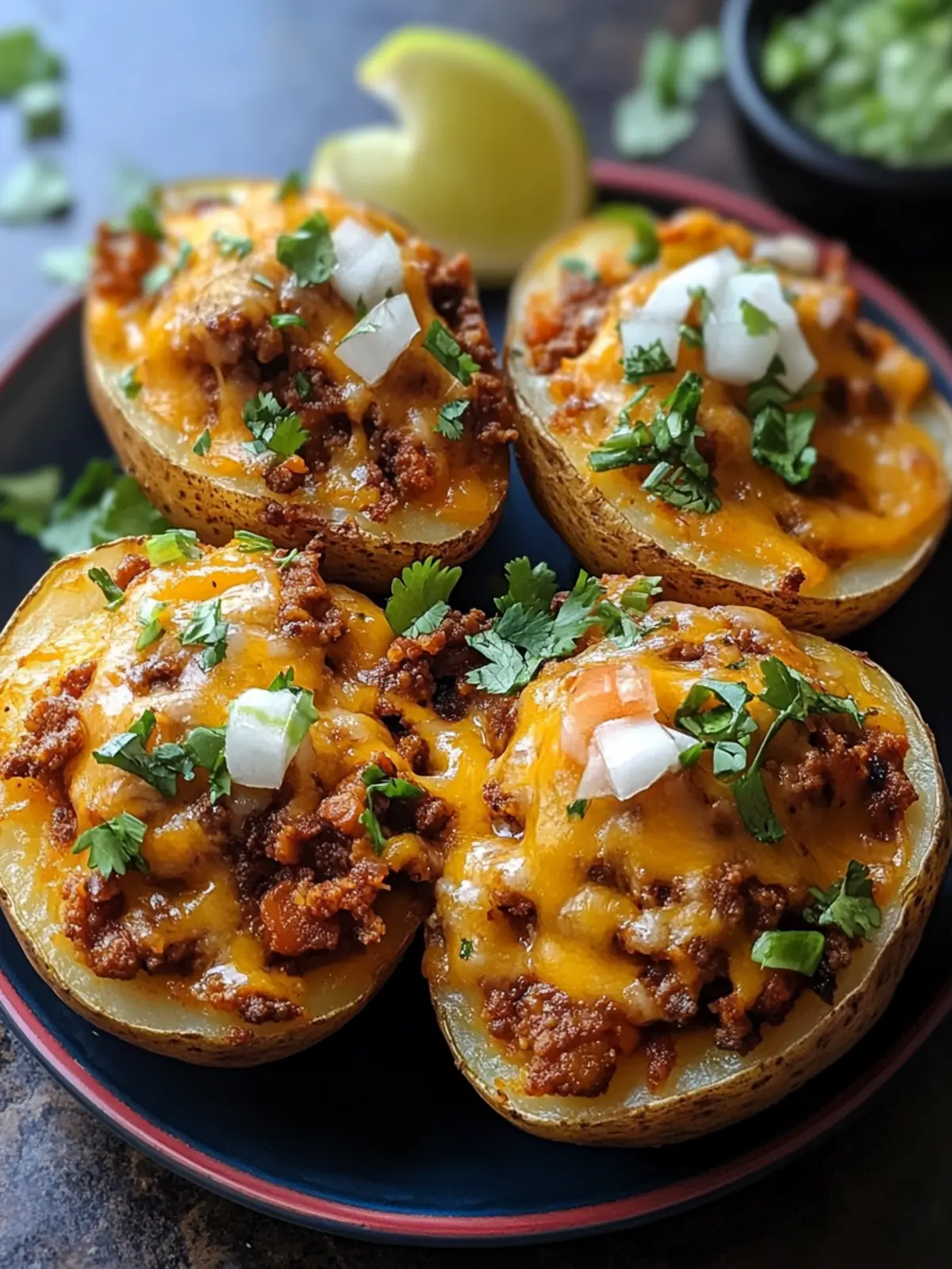 Cheesy Taco Potatoes