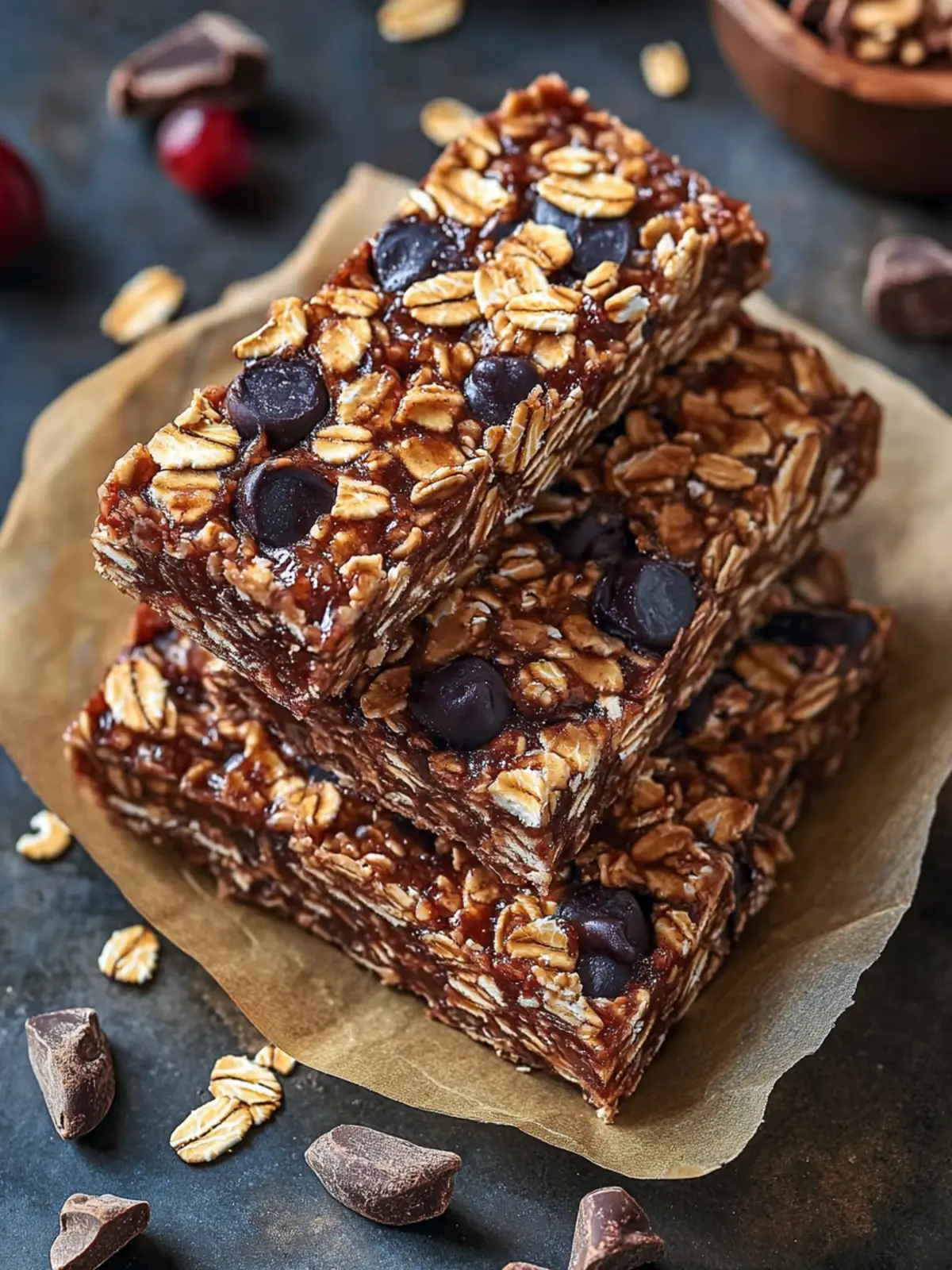 Chocolate Oatmeal Energy Bars