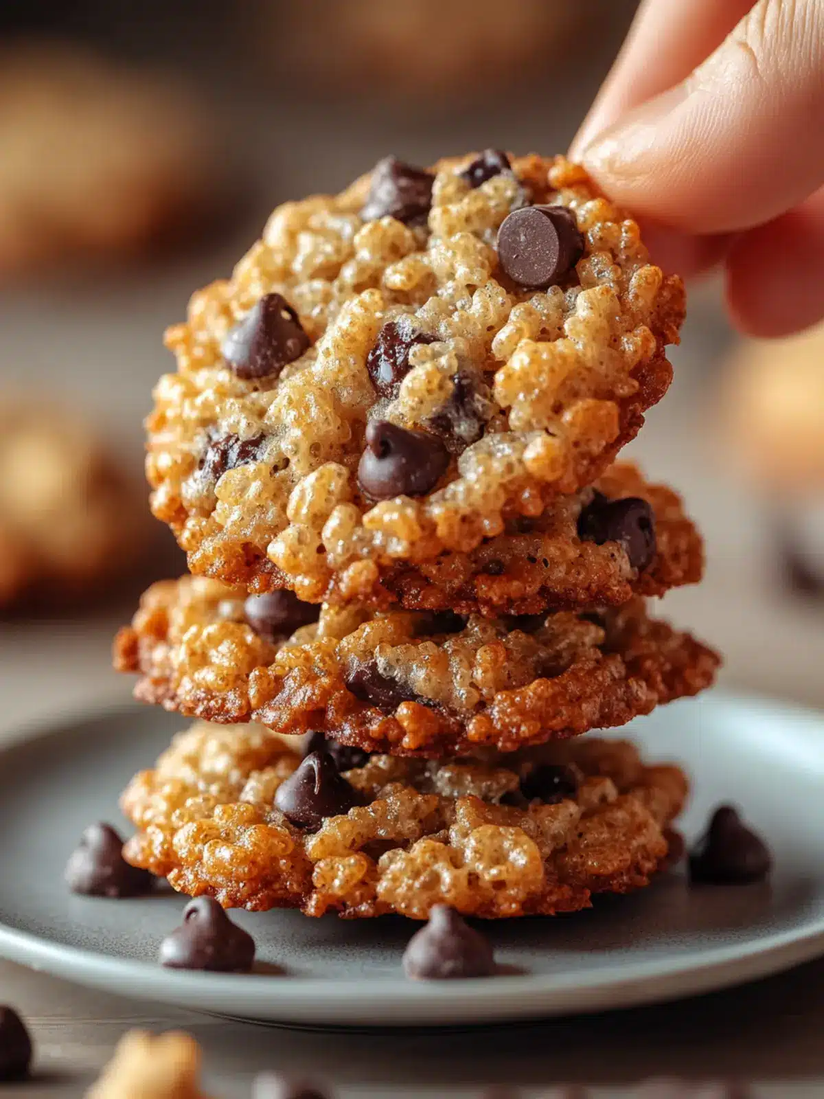 Rice Krispie Chocolate Chip Cookies