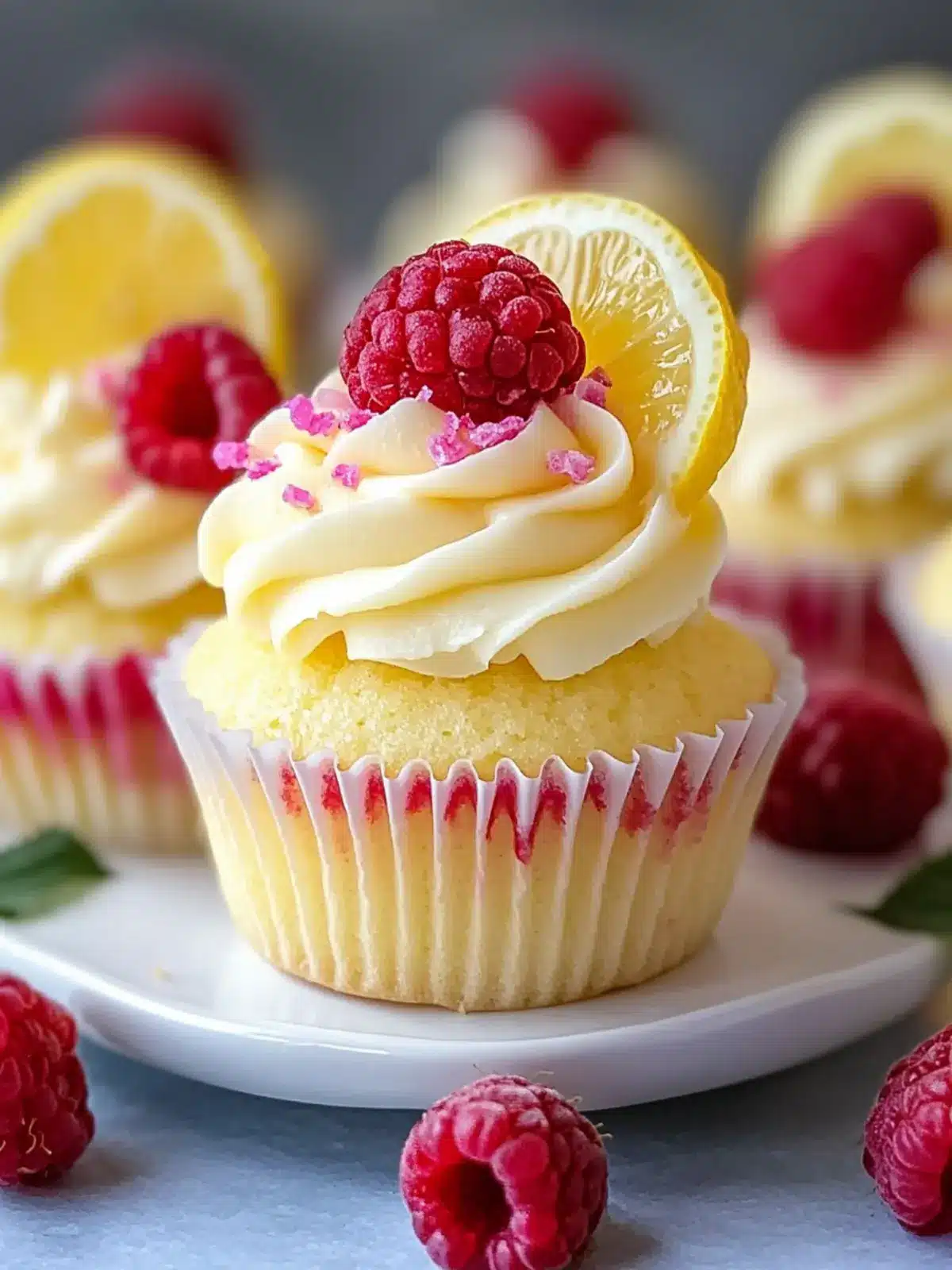 Raspberry Lemon Heaven Cupcakes
