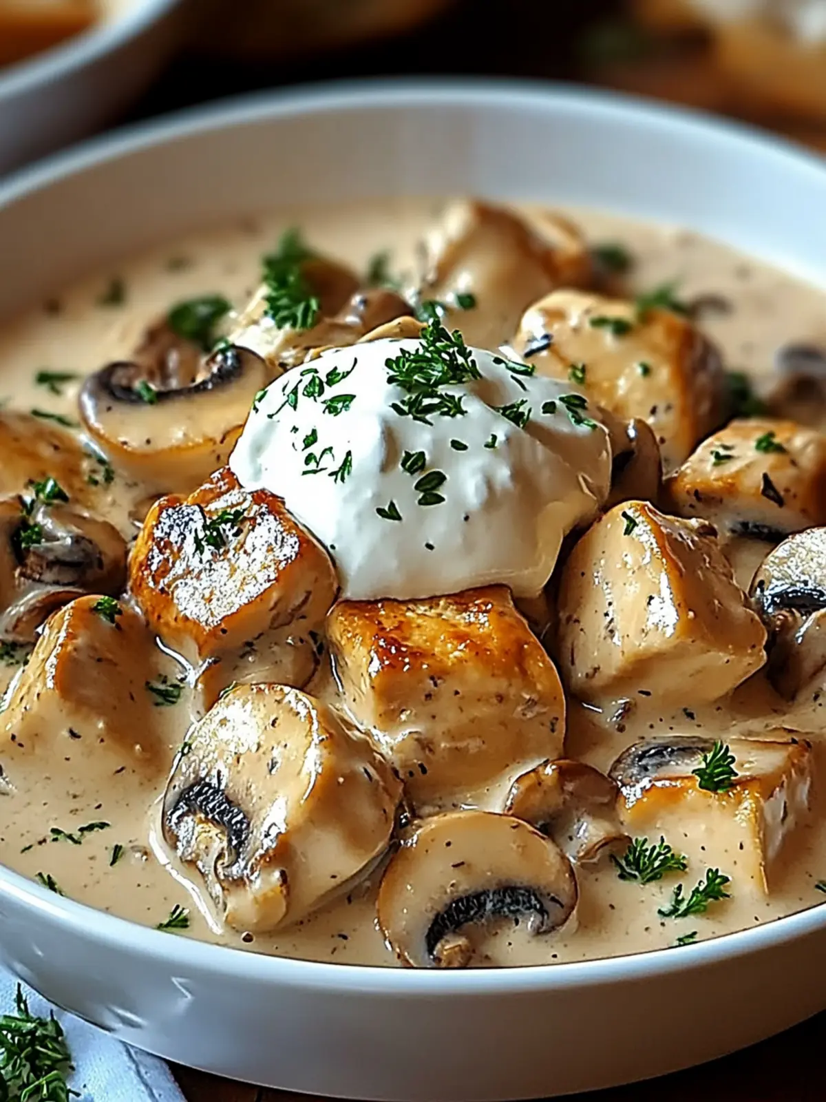 Creamy Chicken and Mushroom Delight