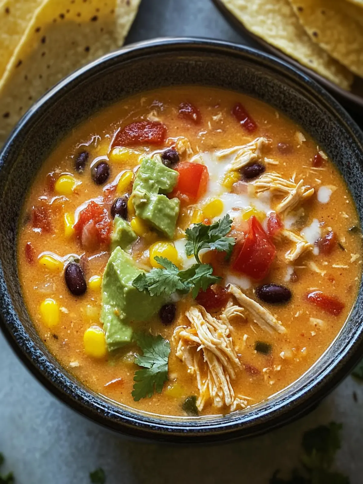 Savor Queso Chicken Taco Soup for Ultimate Comfort and Flavor 4 Queso Chicken Taco Soup