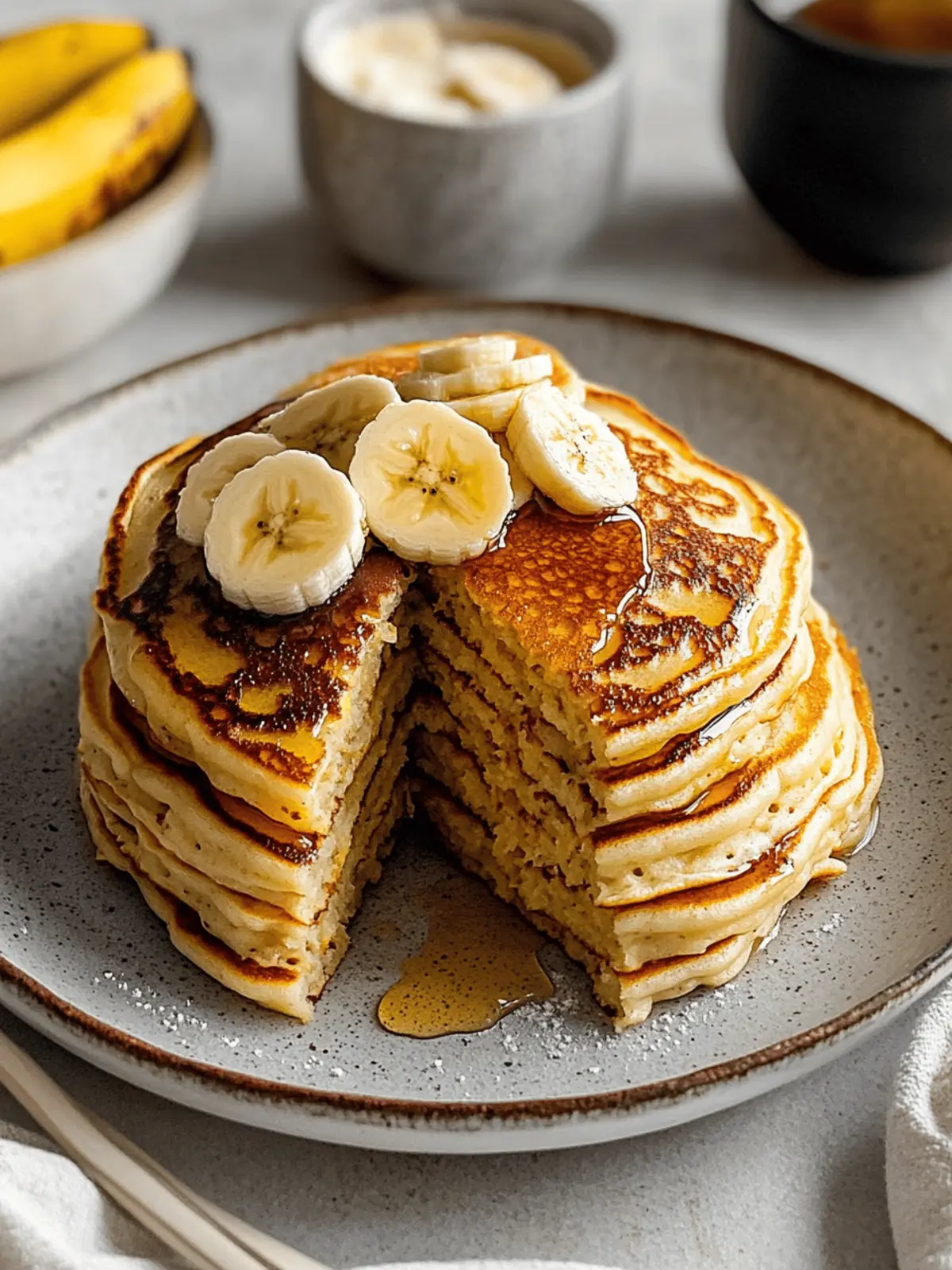 Fluffy Greek Yogurt Pancakes with Bananas You ll Love 2 Greek Yogurt Pancakes with Bananas