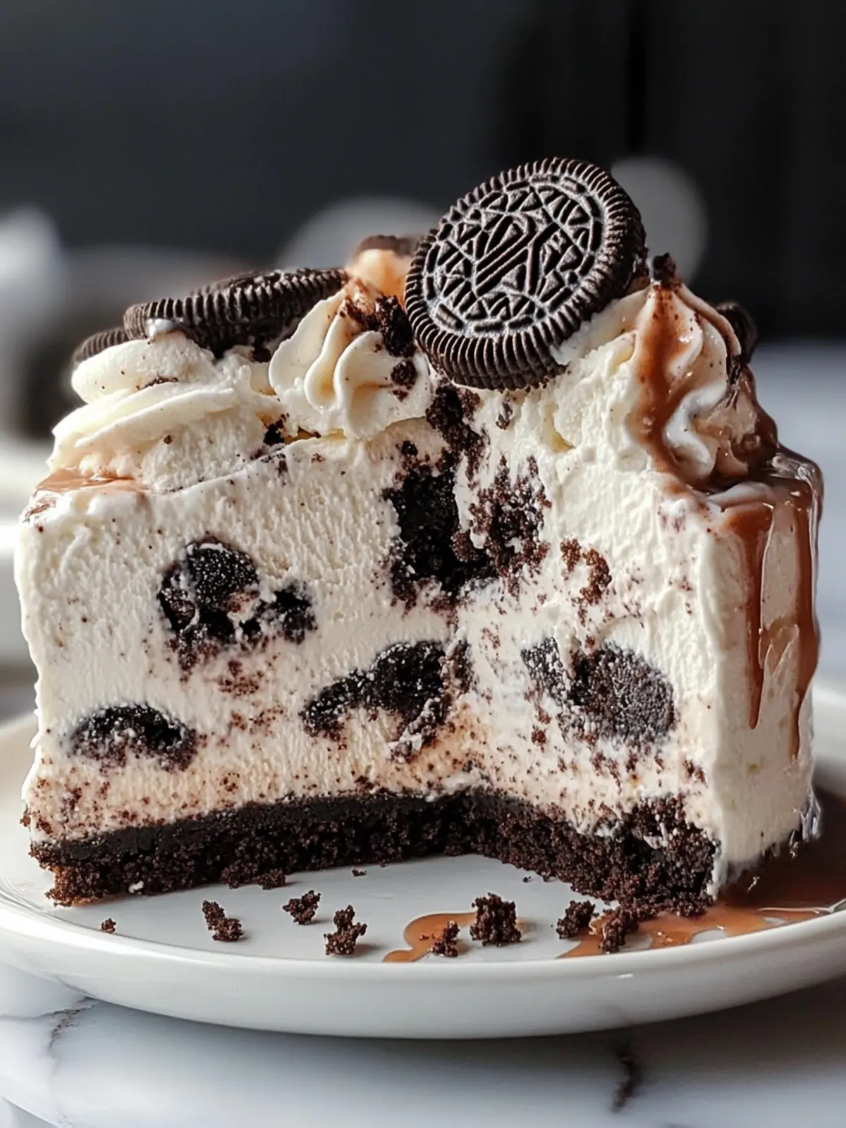 Dairy Queen Copycat Oreo Cookie Ice Cream Cake