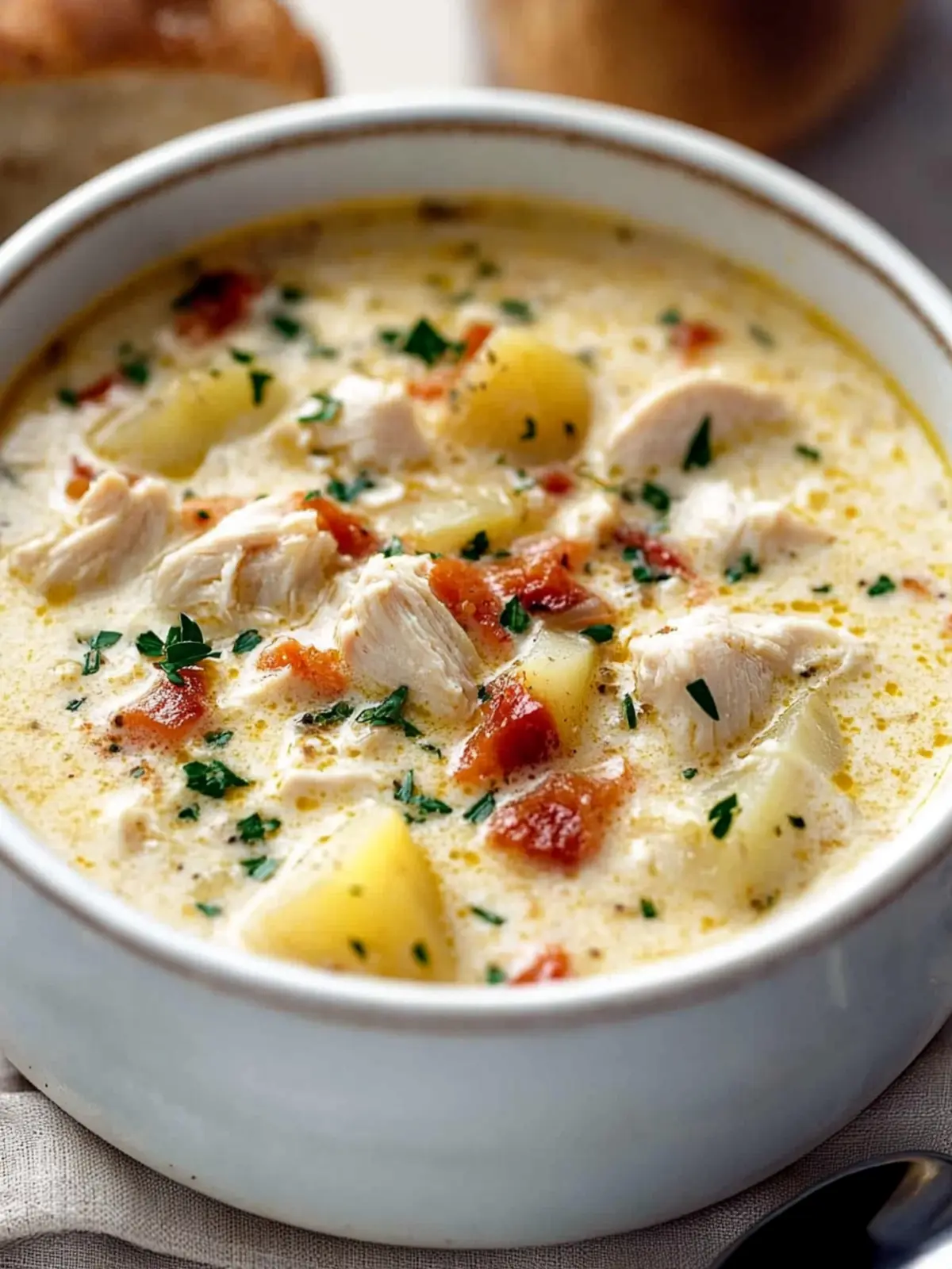 Creamy Chicken and Potato Soup That's Comfort in a Bowl 3 Creamy chicken and potato soup
