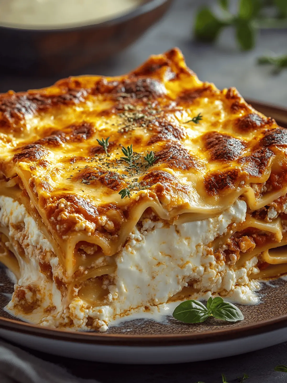 Lasagna with Cottage Cheese