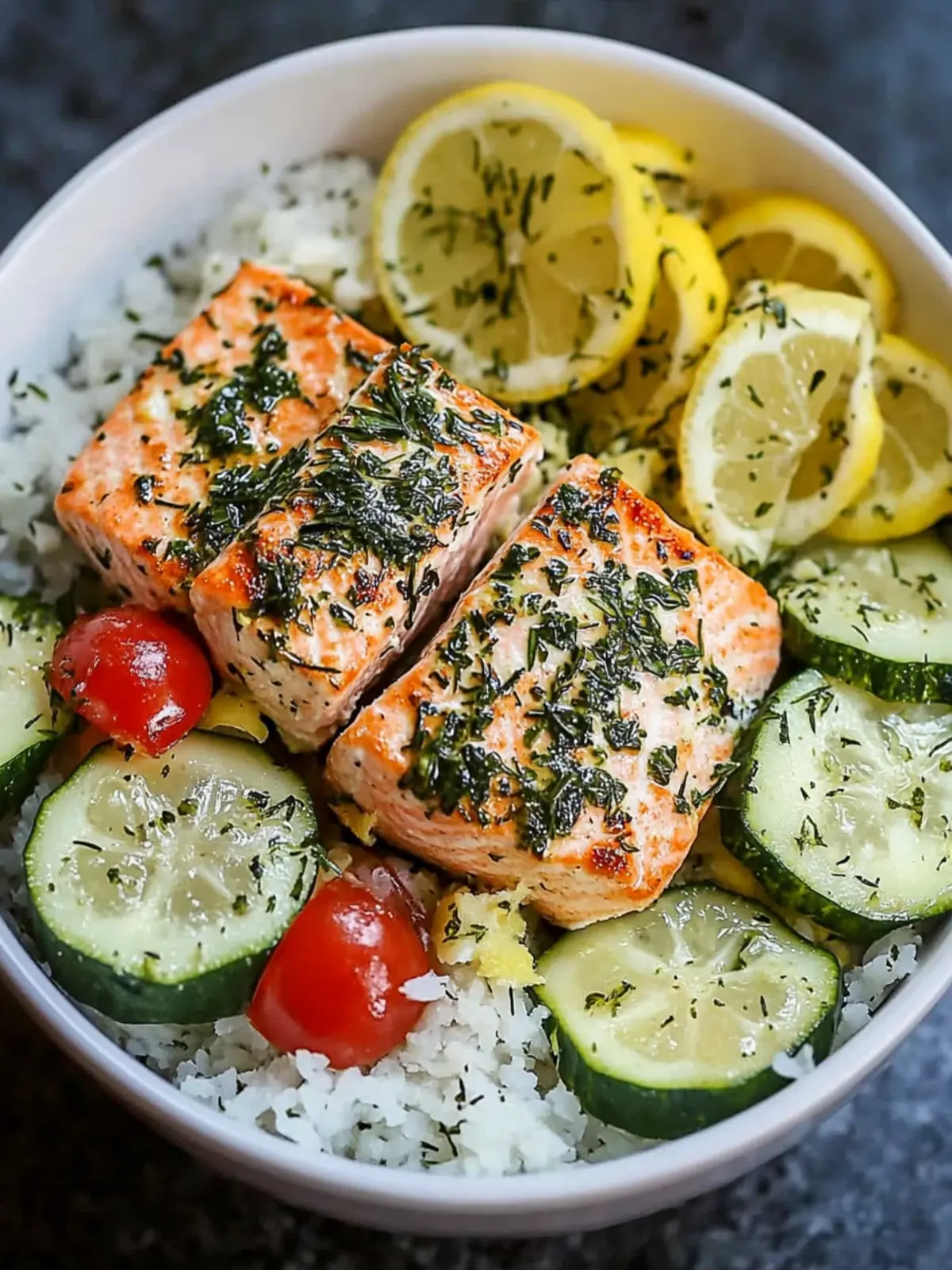 Fresh Lemon Herb Salmon Bowl That Will Brighten Your Dinner 4 Fresh Lemon Herb Salmon Bowl