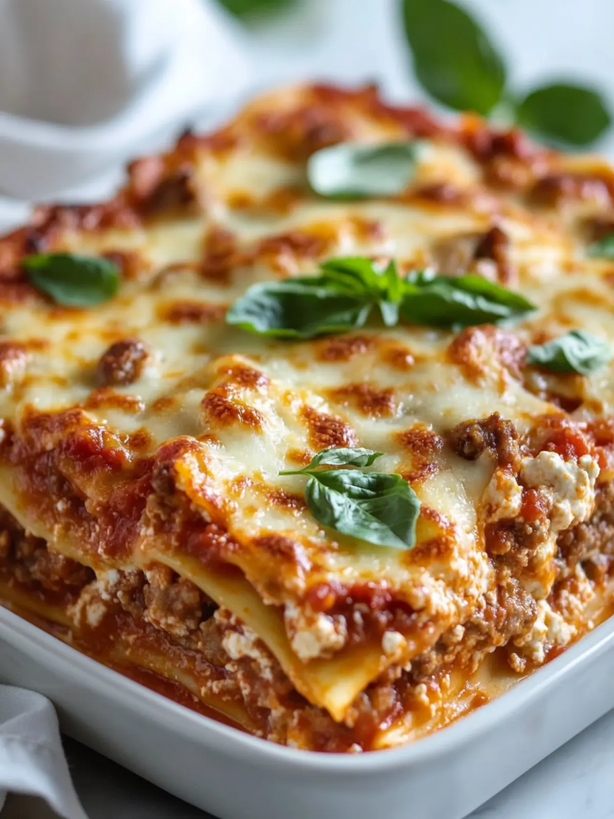 Creamy Dump-and-Bake 'Fakeout' Sausage Ricotta Lasagna