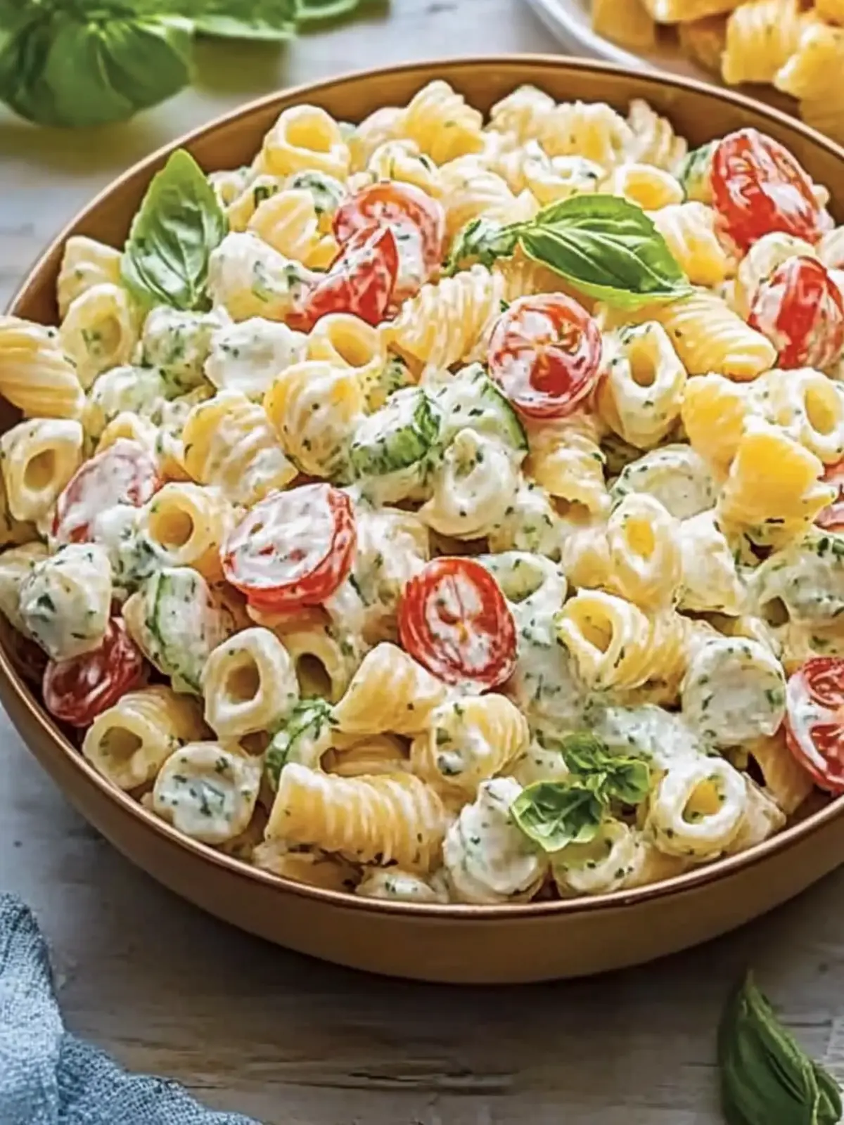Creamy Ranch Pasta Salad That's Perfect for Summer Gatherings 3 Creamy Ranch Pasta Salad