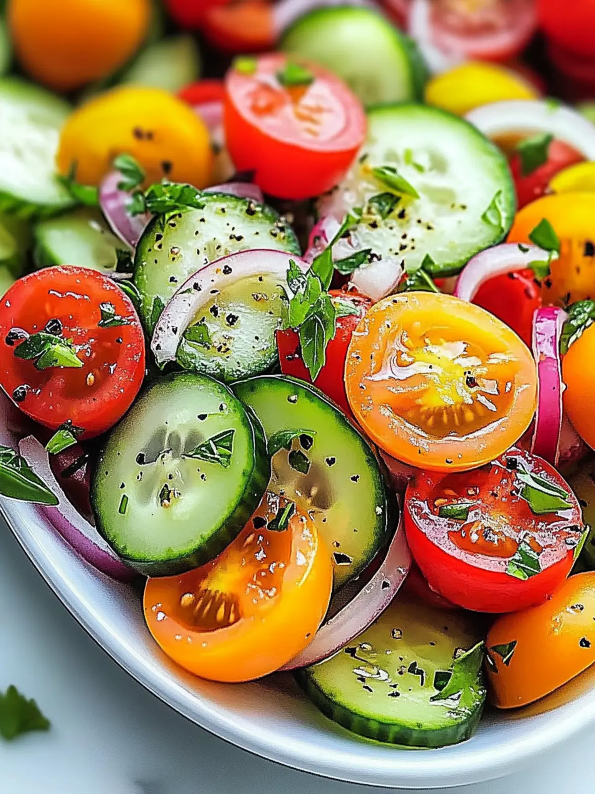 Refreshing Chilled Cucumber Tomato Salad for Hot Summer Days 3 Chilled Cucumber Tomato Salad