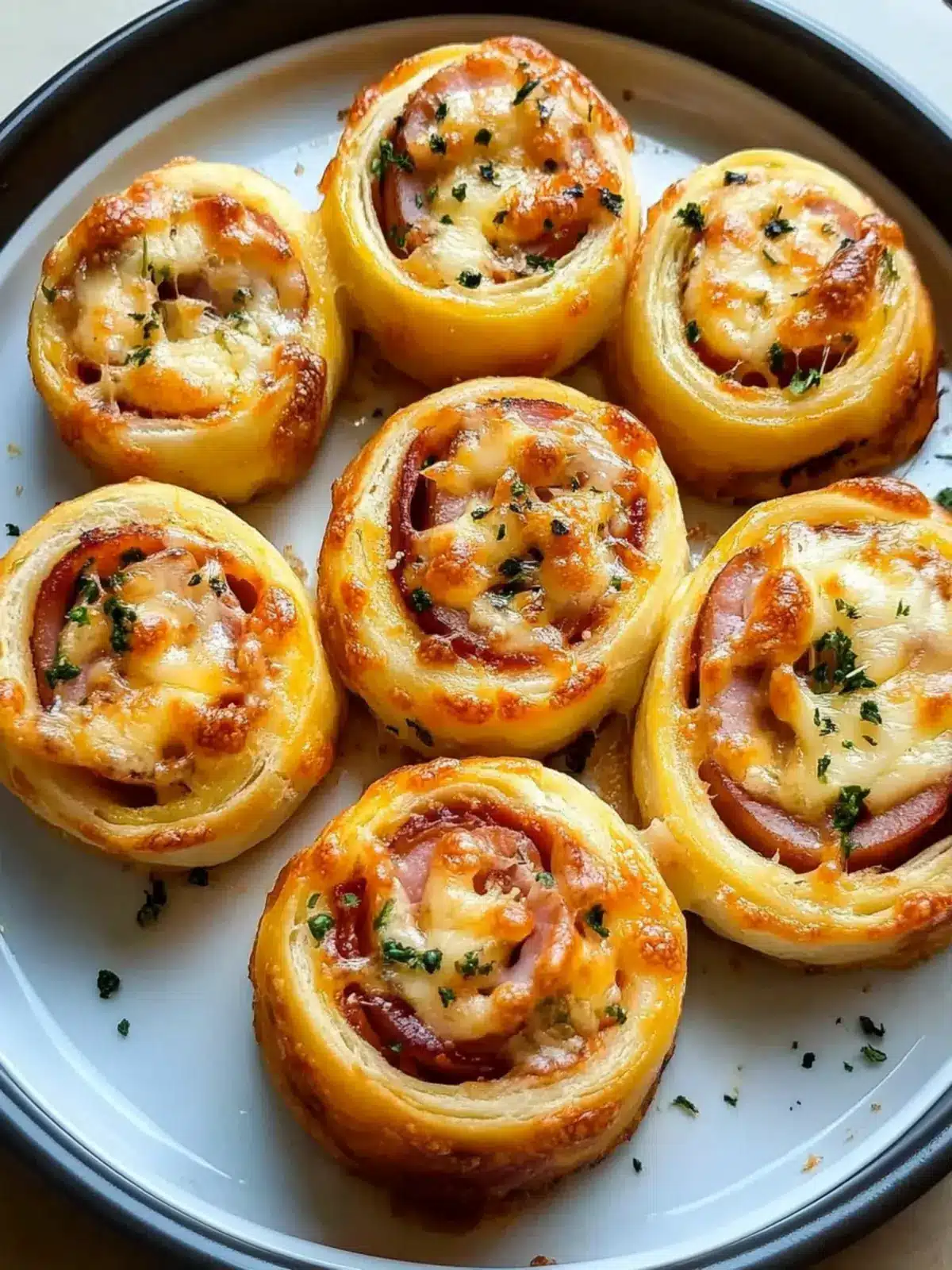 Ham and Cheese Pinwheels