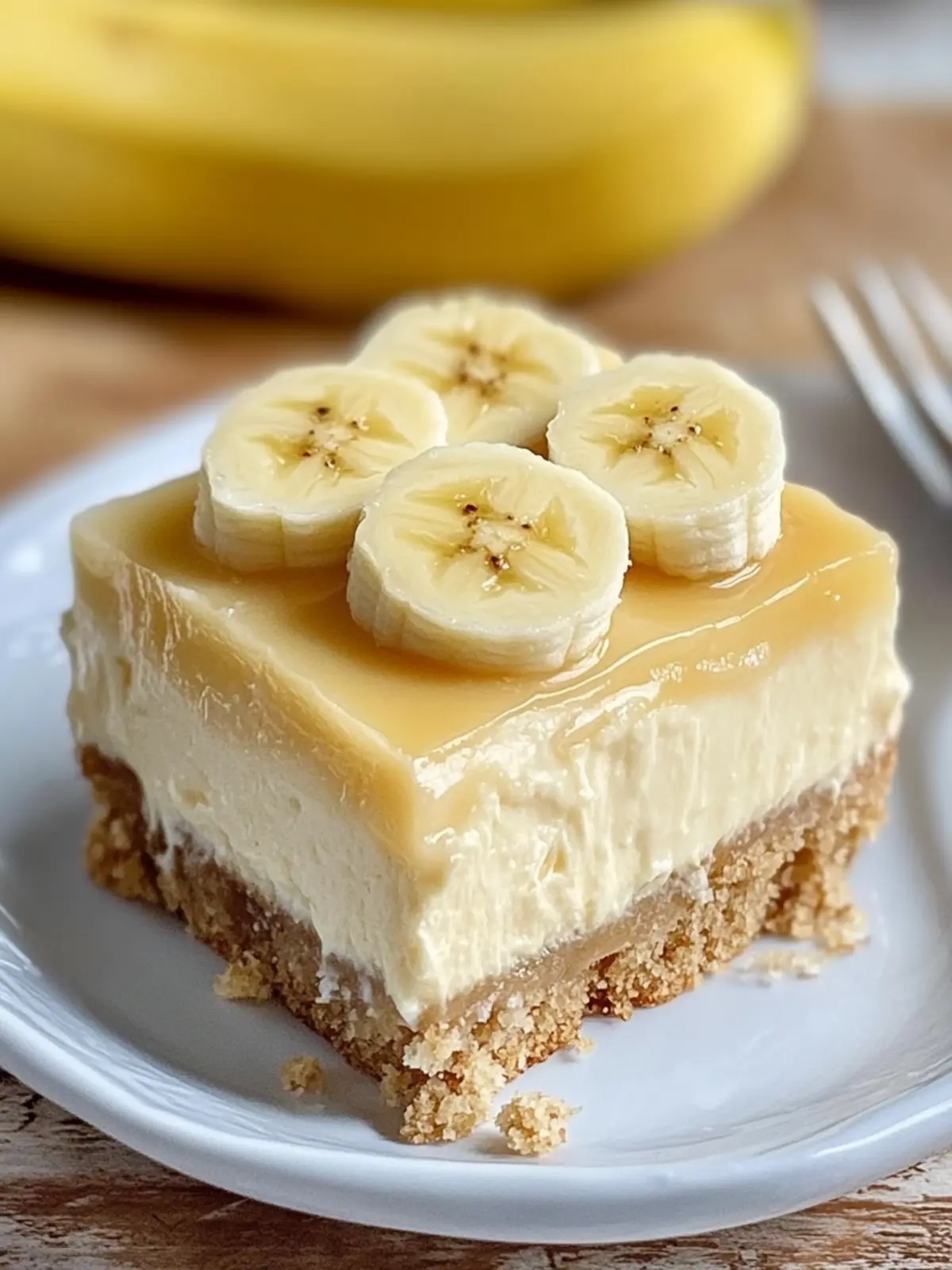 Banana Cream Cheesecake Bars