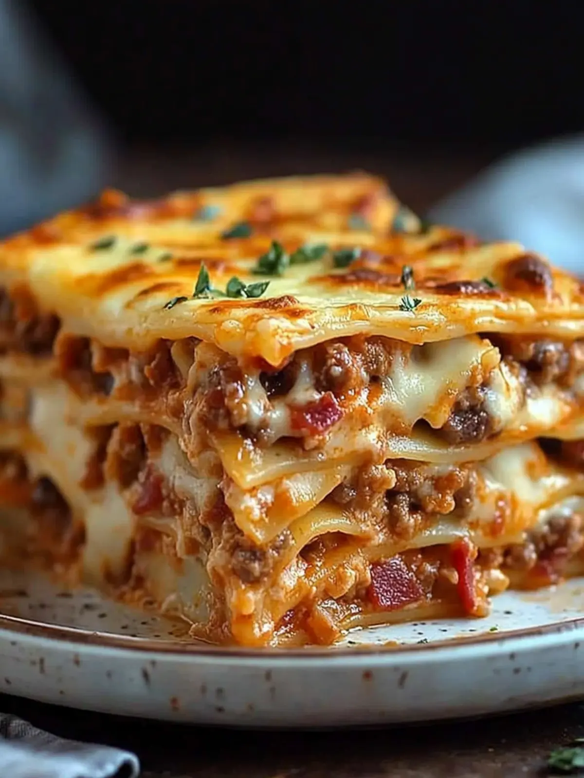 Ultimate Parmesan Garlic Bacon Cheeseburger Lasagna Delight 4 Parmesan Garlic Bacon Cheeseburger Lasagna