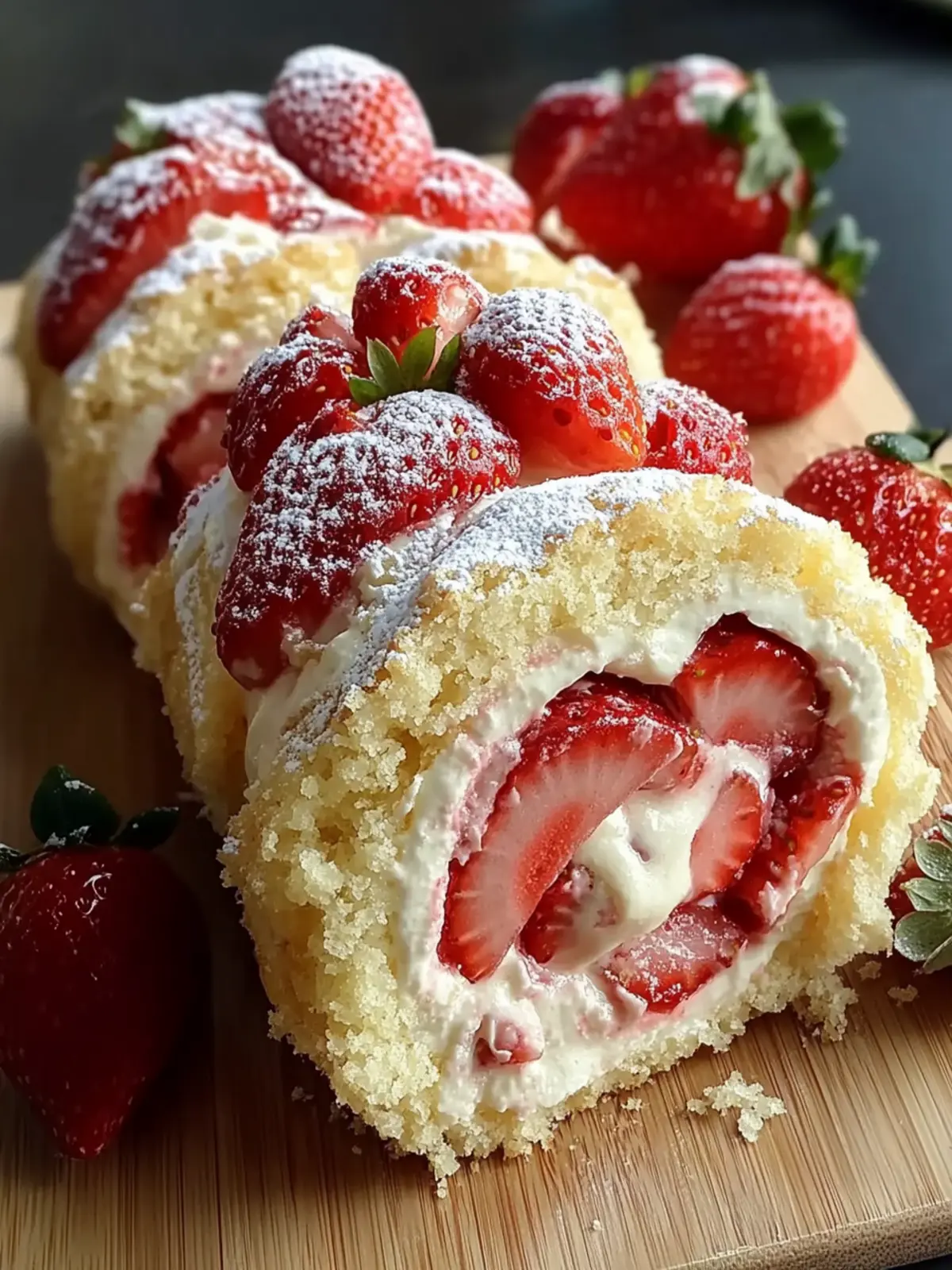 Delicious No-Bake Strawberry Shortcake Cheesecake Rolls Recipe 4 Strawberry Shortcake Cheesecake Rolls