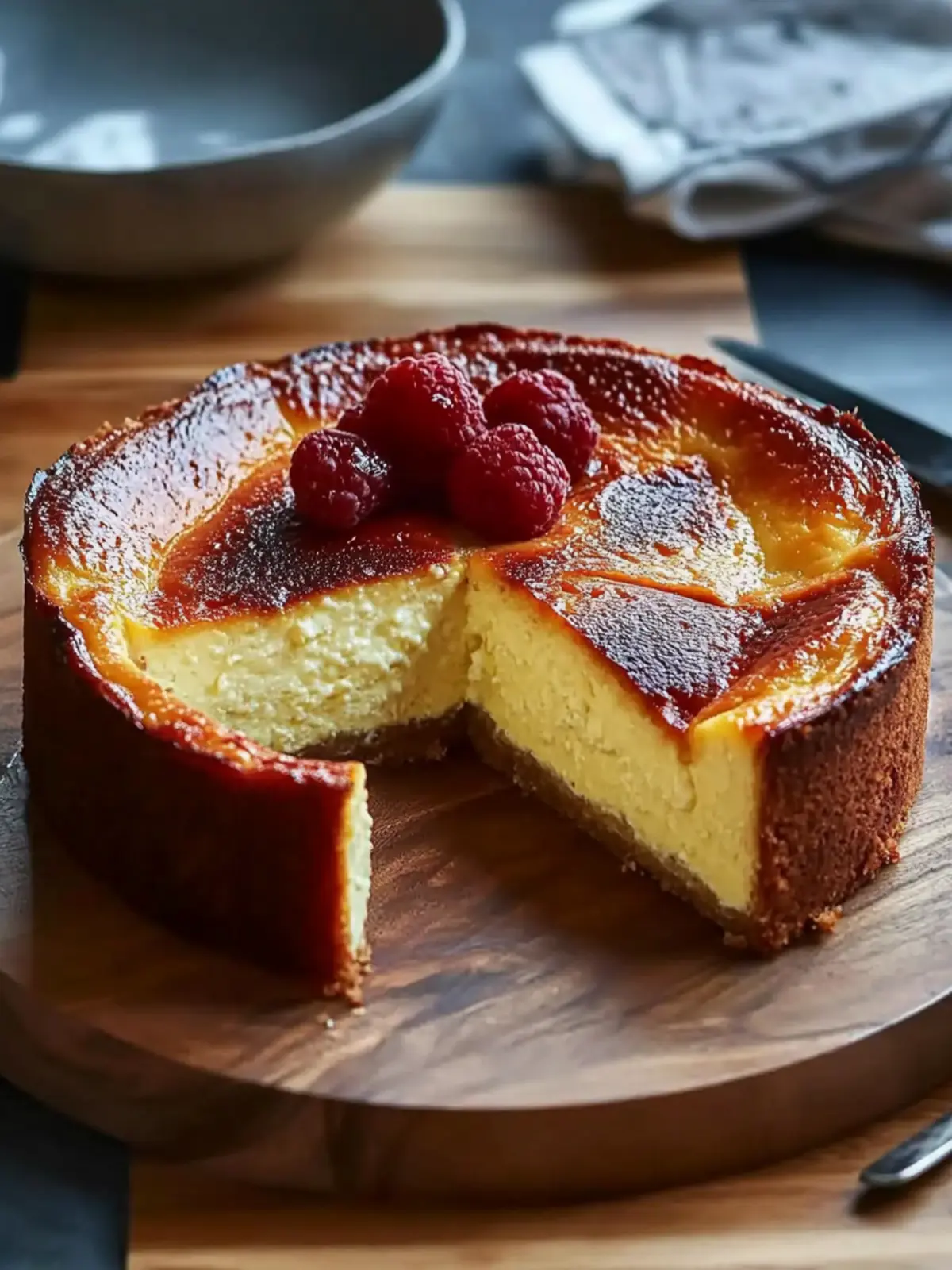 Loaf Pan Basque Cheesecake