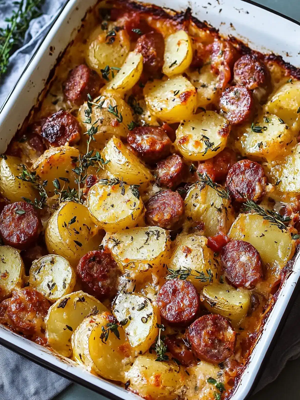 Smoked Sausage and Potato Bake