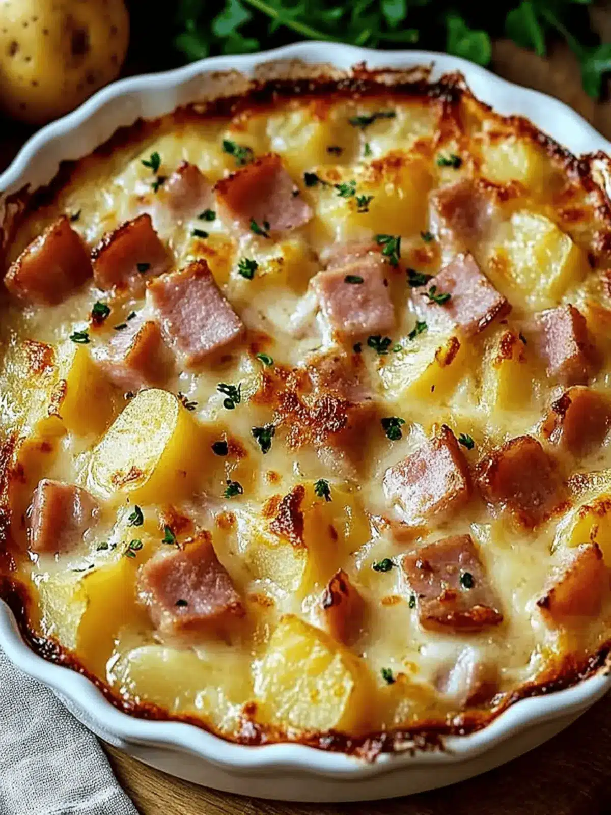 Ham and Potato Au Gratin