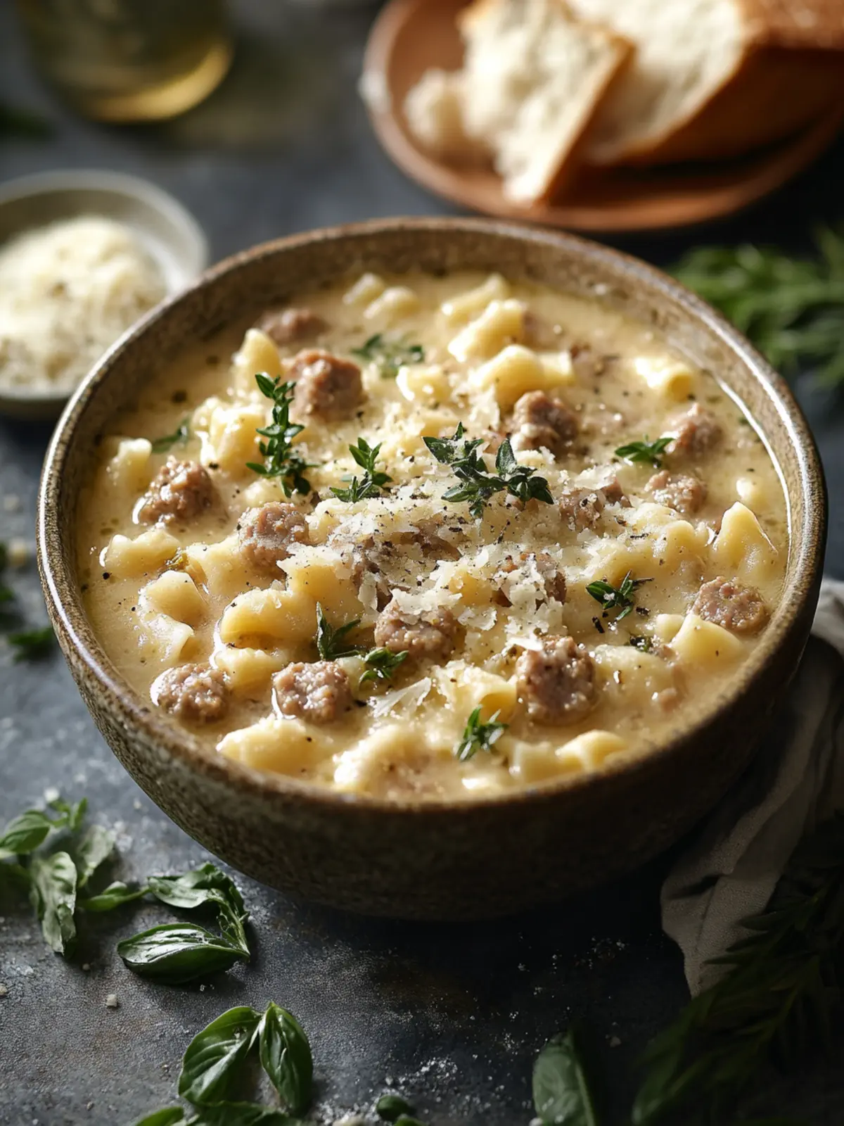 Creamy Parmesan Italian Sausage Ditalini Soup That Comforts 2 Creamy Parmesan Italian Sausage Ditalini Soup