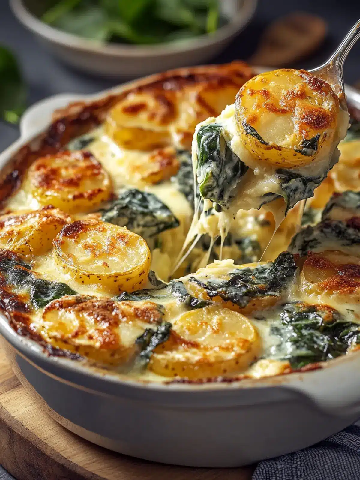 Creamy Potato and Spinach Bake for Cozy Family Nights 3 Creamy Potato and Spinach Bake
