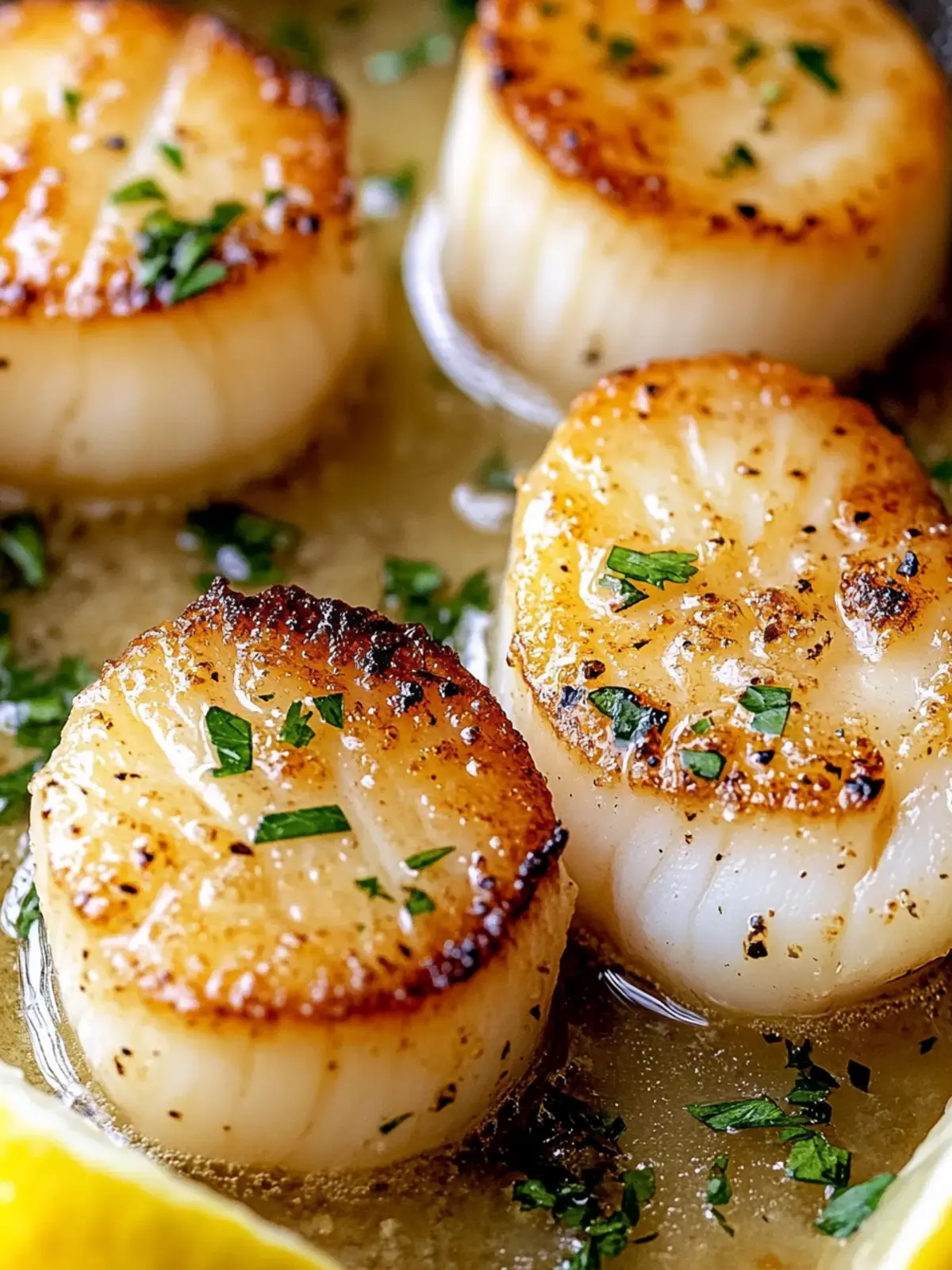 Seared Scallops in Garlic Butter: A Dinner to Impress You 3 Seared Scallops in Garlic Butter
