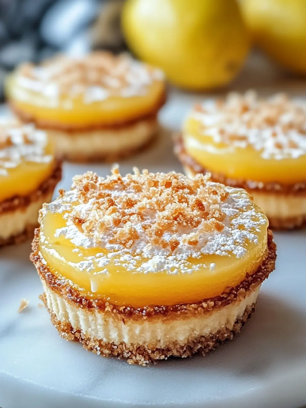 Zesty Lemon Coconut Impossible Pies with Sweet Coconut Bliss 3 ZESTY LEMON COCONUT IMPOSSIBLE PIES WITH POWDERED SUGAR & TOASTED COCONUT