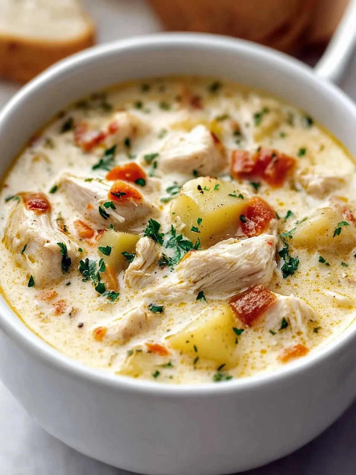 Creamy Chicken and Potato Soup That's Comfort in a Bowl 2 Creamy chicken and potato soup