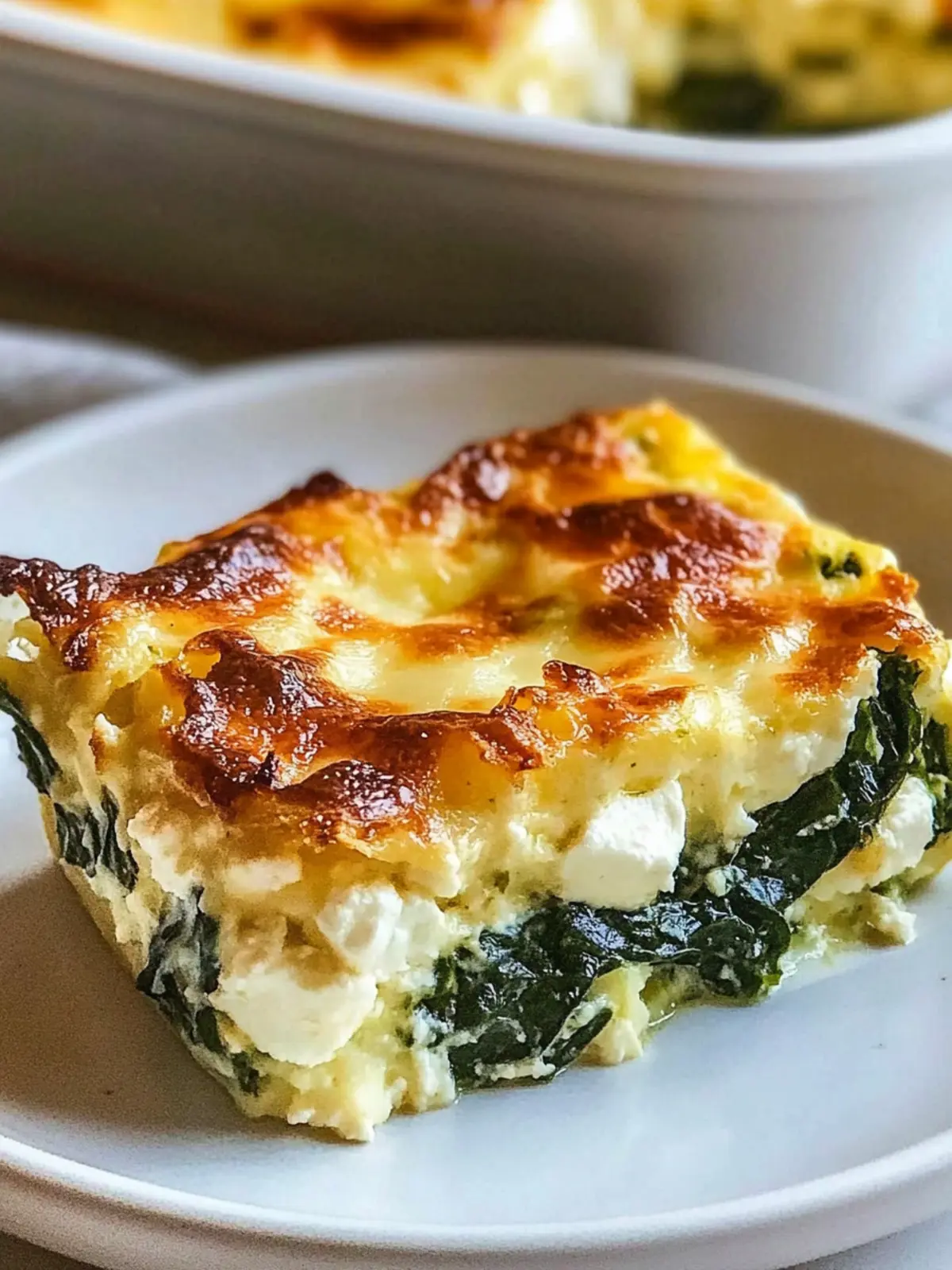 Golden Rustic Spinach, Feta & Mozzarella Breakfast Magic 3 Golden Rustic Spinach, Feta & Mozzarella Breakfast Casserole