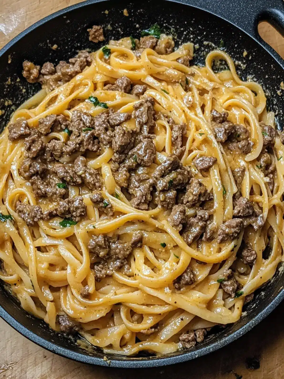 Garlic Butter Beef Pasta