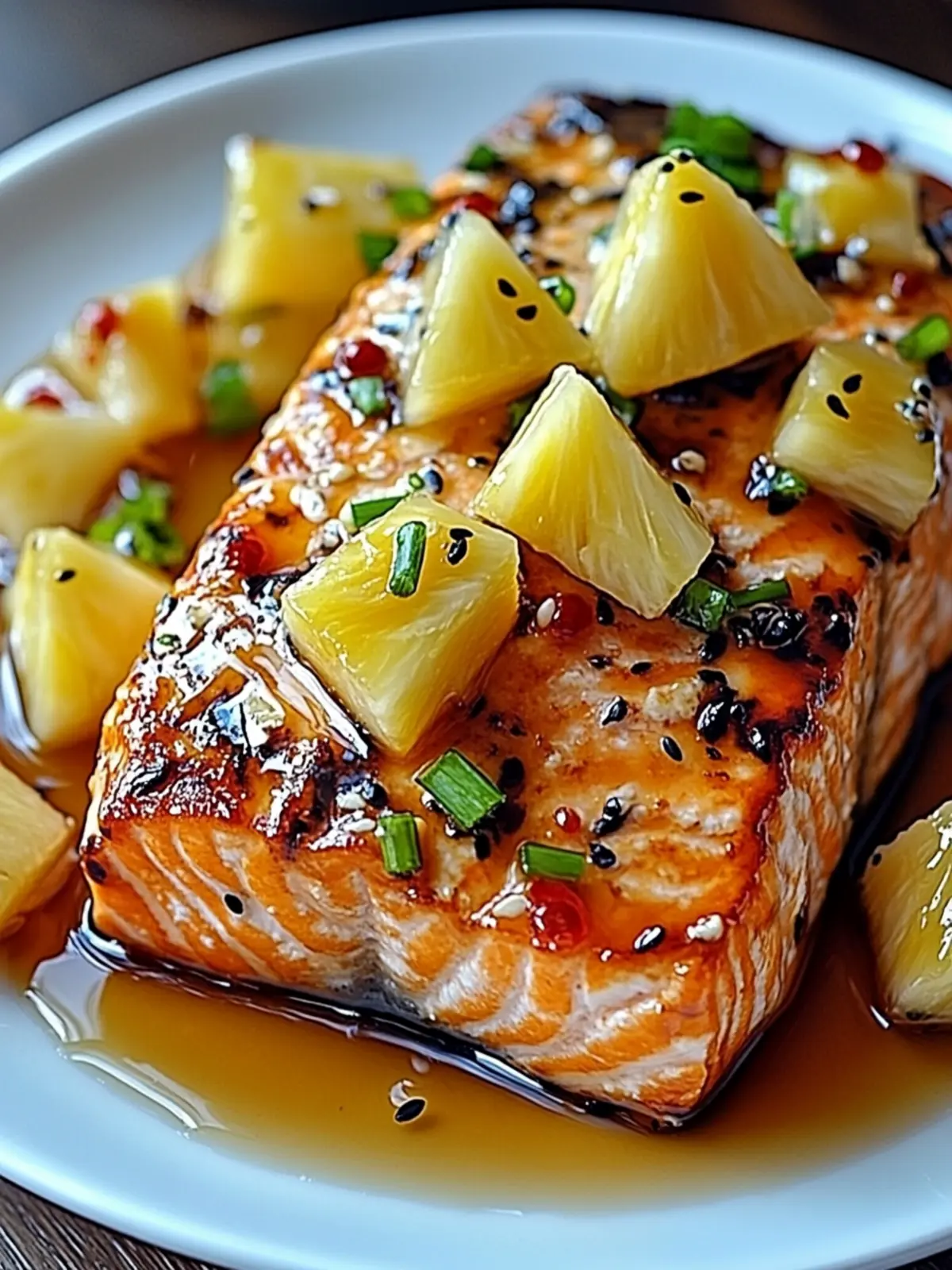 Honey Pineapple Salmon