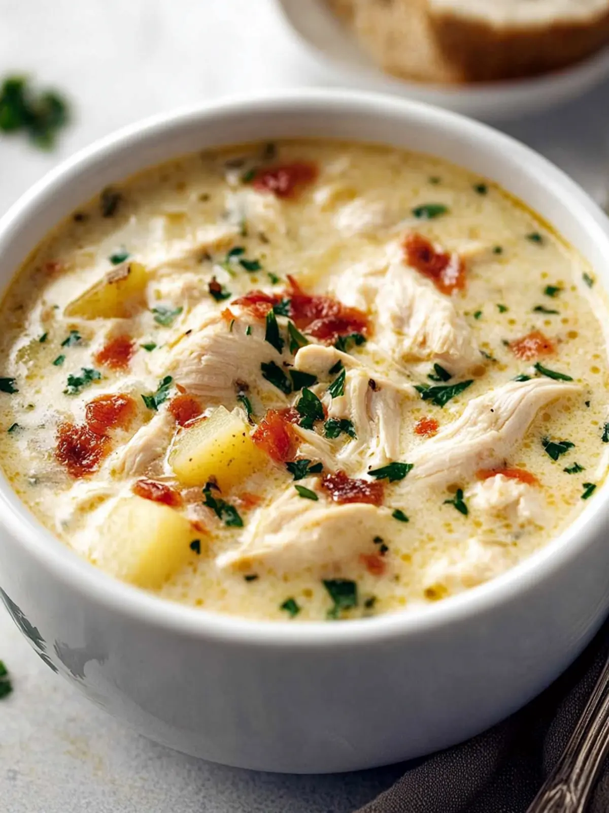 Creamy Chicken and Potato Soup That's Comfort in a Bowl 4 Creamy chicken and potato soup