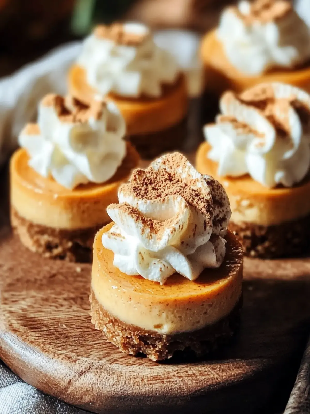 Mini Pumpkin Cheesecakes