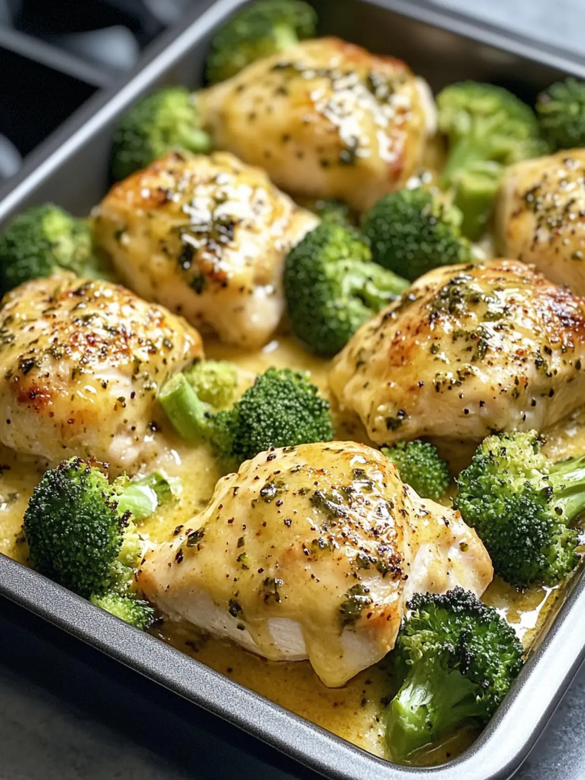baked chicken with broccoli