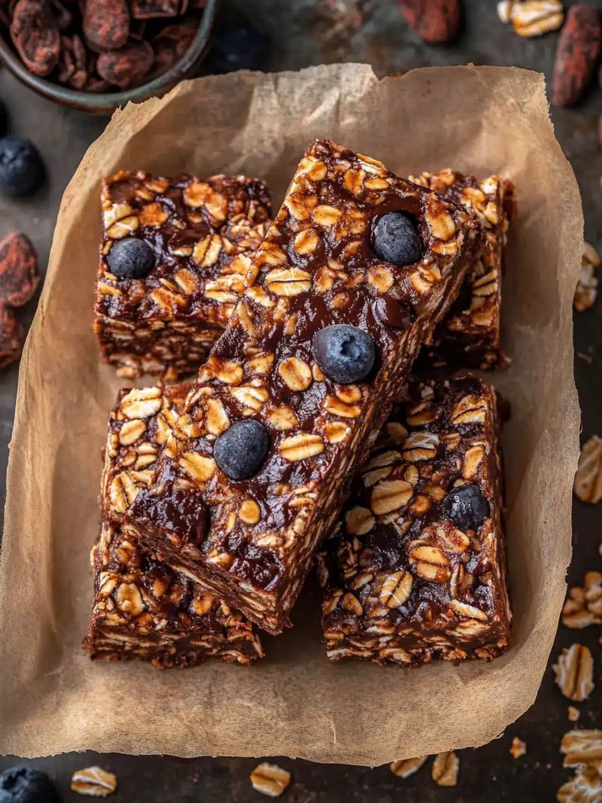 Chocolate Oatmeal Energy Bars