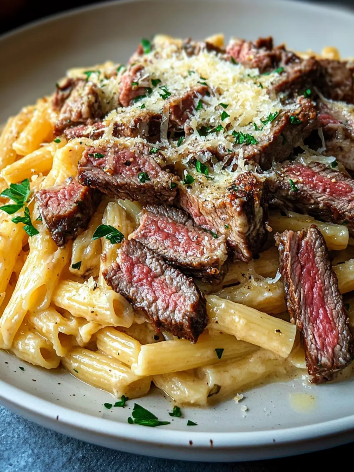 Creamy Steak Pasta