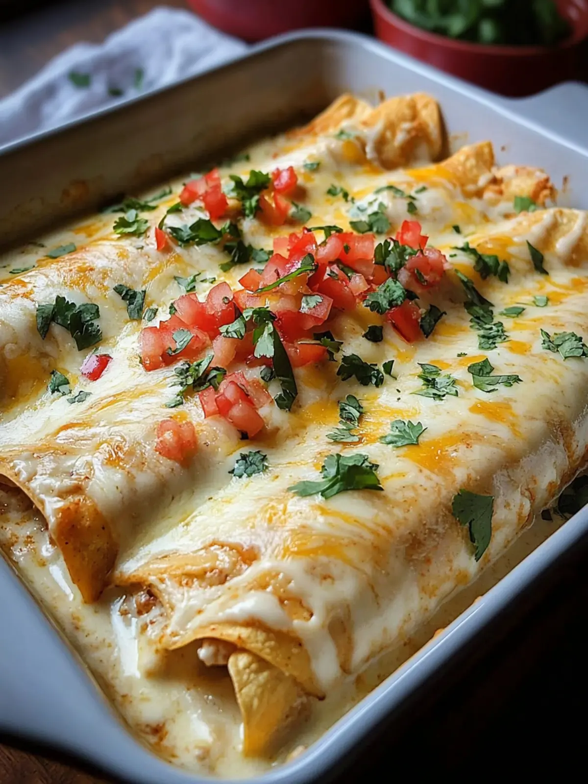Queso Chicken Enchiladas That'll Spice Up Your Dinner Tonight 2 Queso Chicken Enchiladas