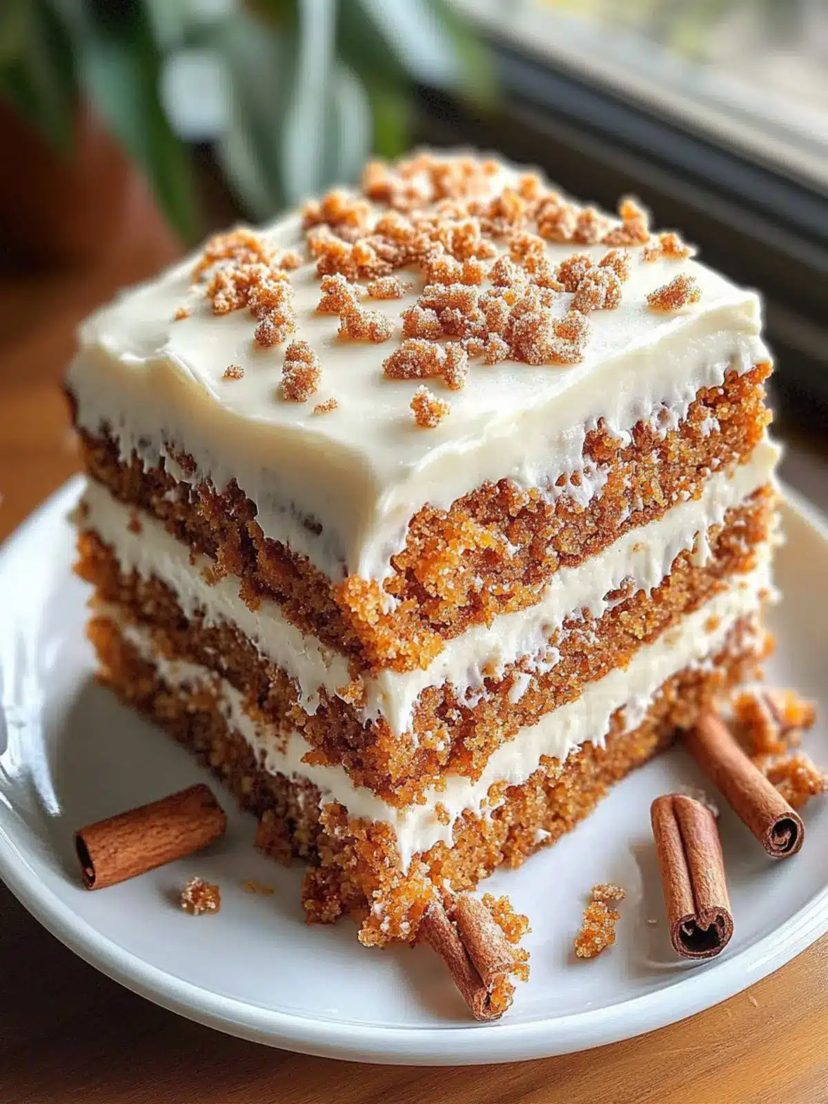 Irresistible Honey Bun Carrot Cake with Cinnamon Cream Frosting 4 Honey Bun Carrot Cake with Cinnamon Cream Frosting