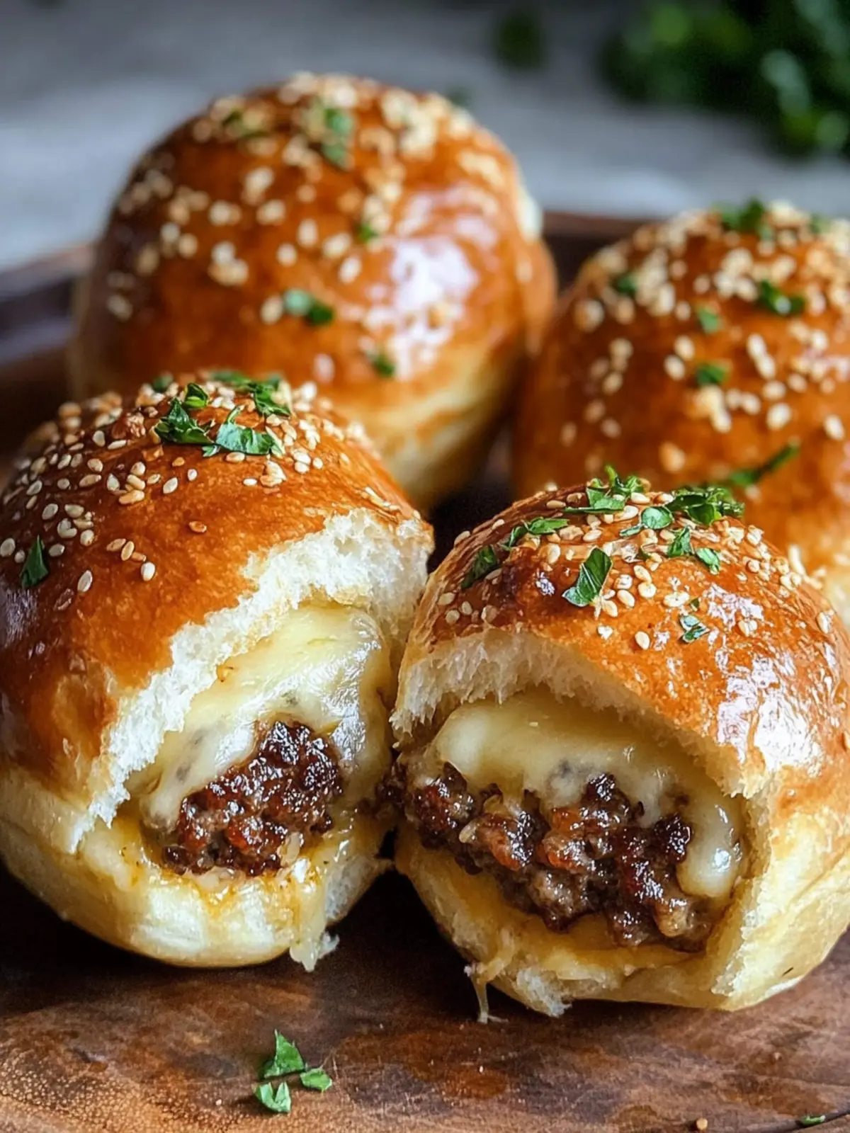 Garlic Parmesan Cheeseburger Bombs to Wow Your Taste Buds 2 Garlic Parmesan Cheeseburger Bombs