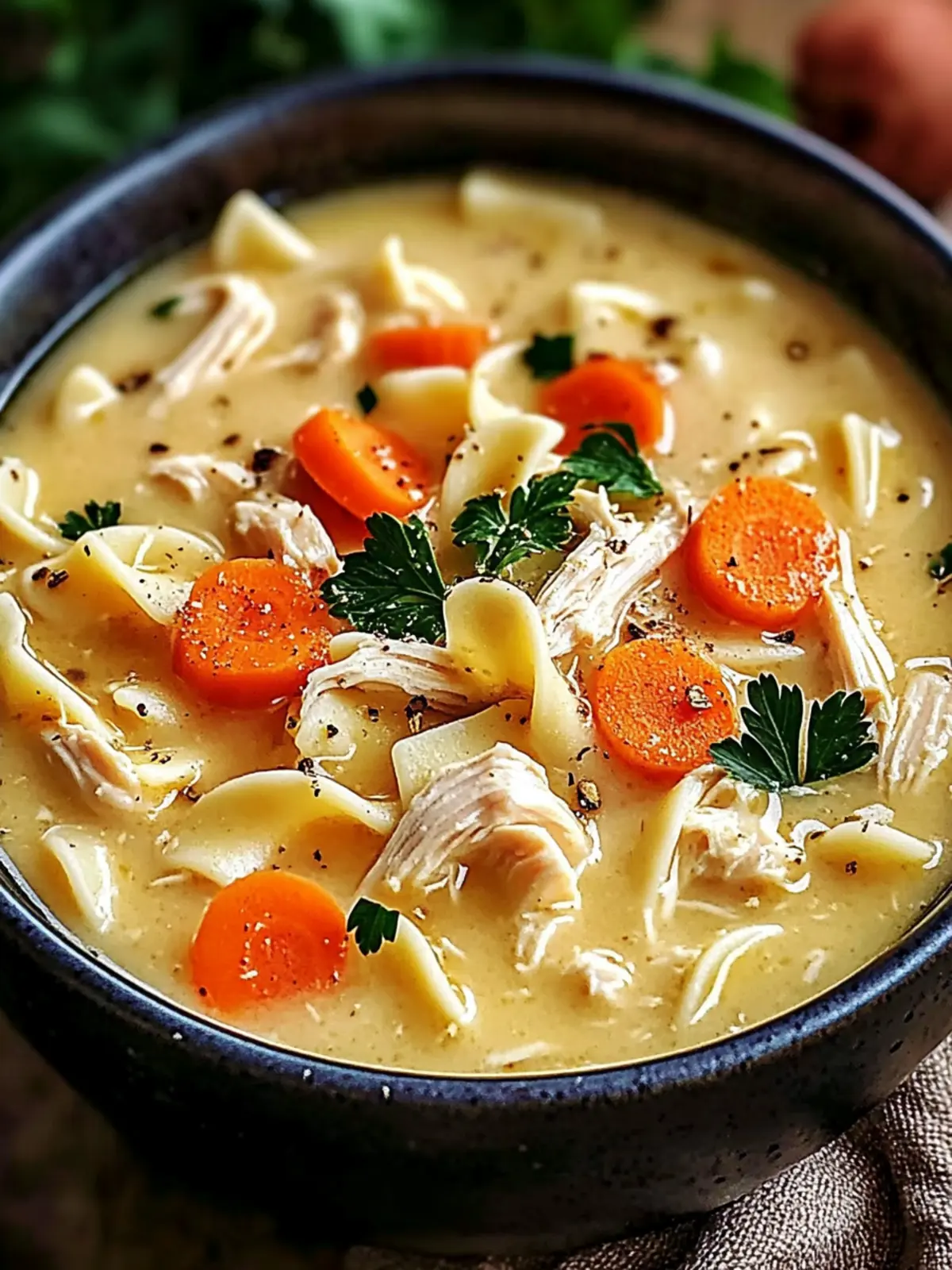 Creamy Italian Slow Cooker Chicken Noodle Soup Magic 4 Creamy Italian Slow Cooker Chicken Noodle Soup