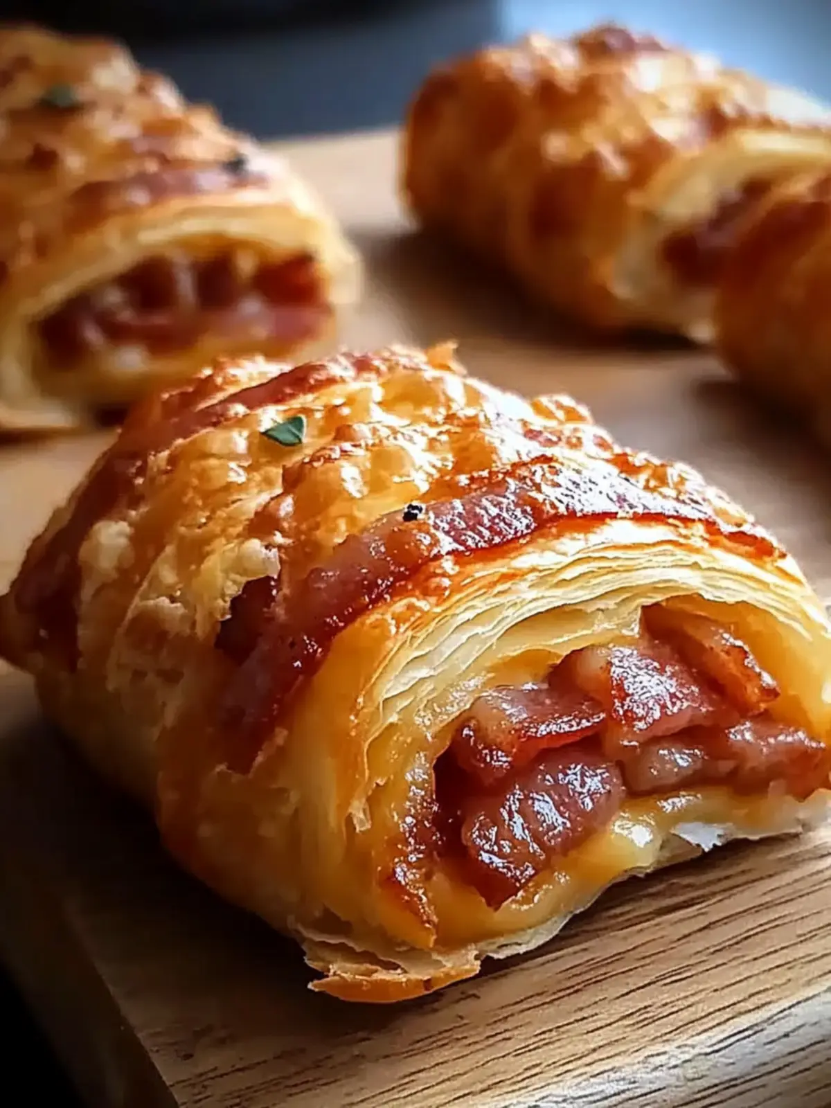 Bacon and Cheese Puff Pastry   Flaky, Cheesy, and Irresistible