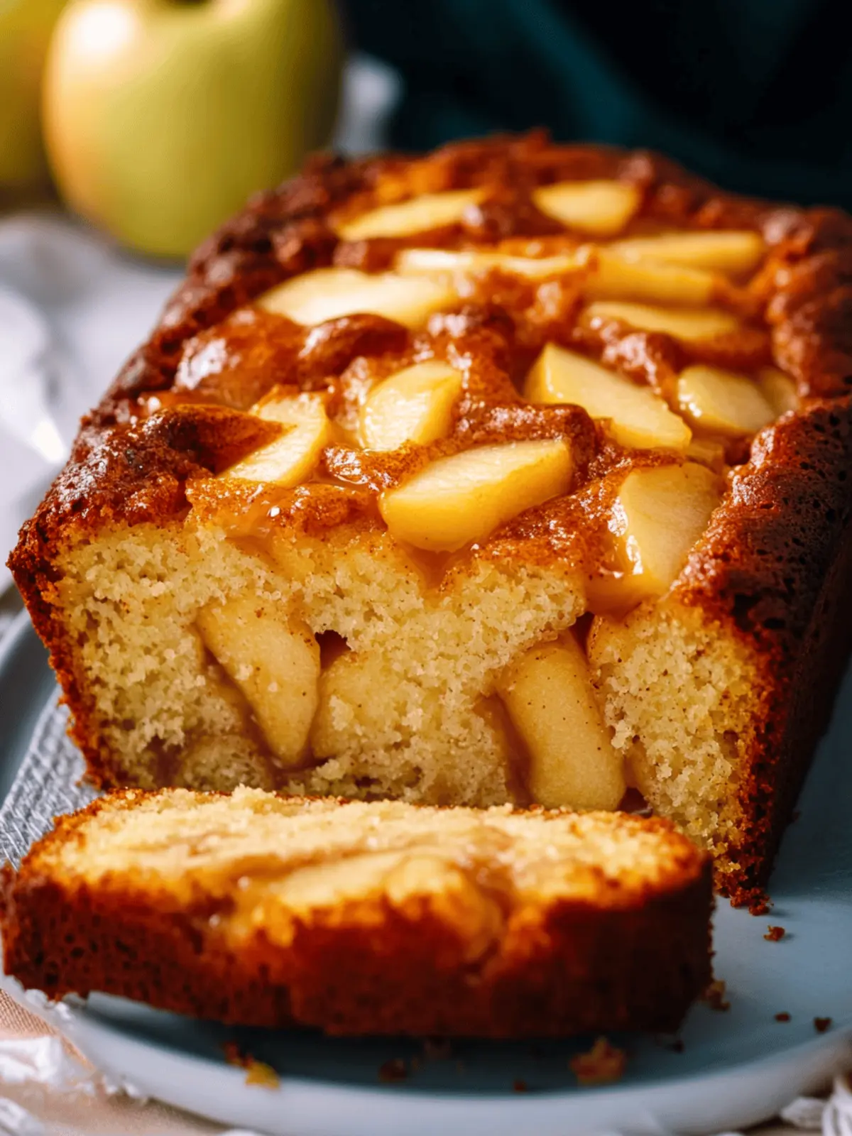 Apple Cinnamon Cake with Caramelized Topping