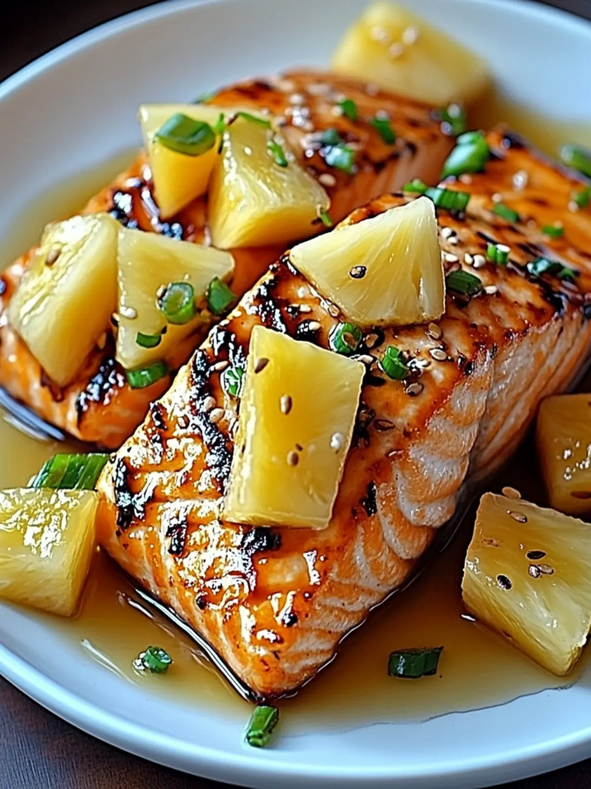 Honey Pineapple Salmon